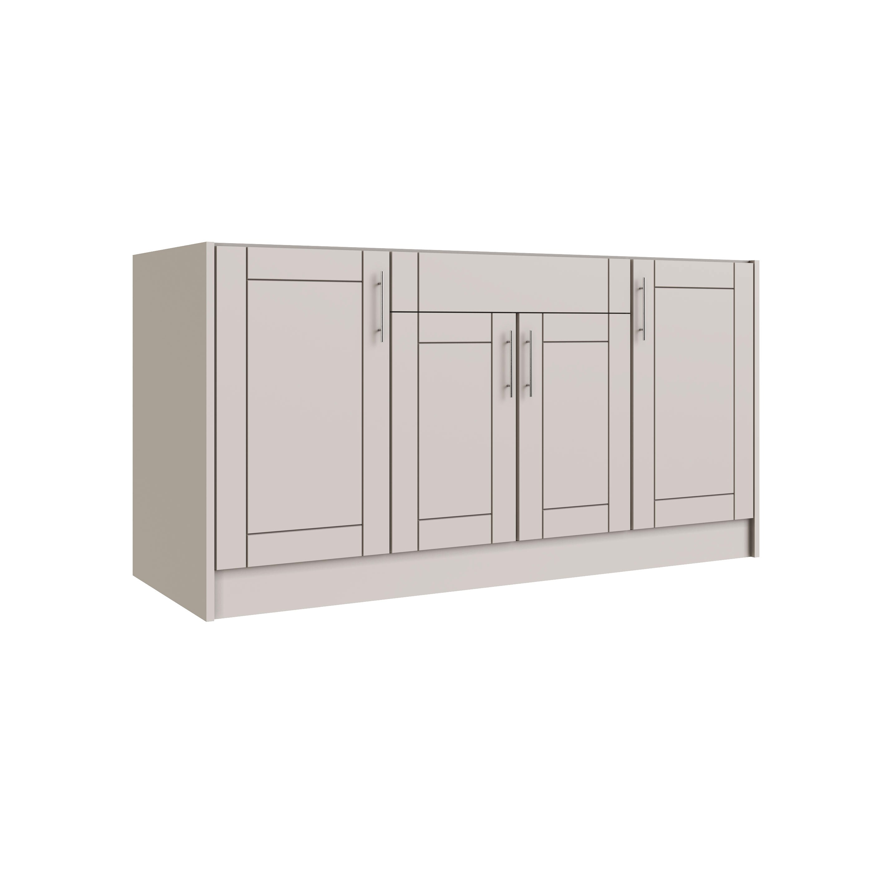 WeatherStrong WSE66SB-SSG Sanibel 3 -Piece 67.25-in W x 25.5-in D x 34.5-in H Modular Outdoor Kitchen Set