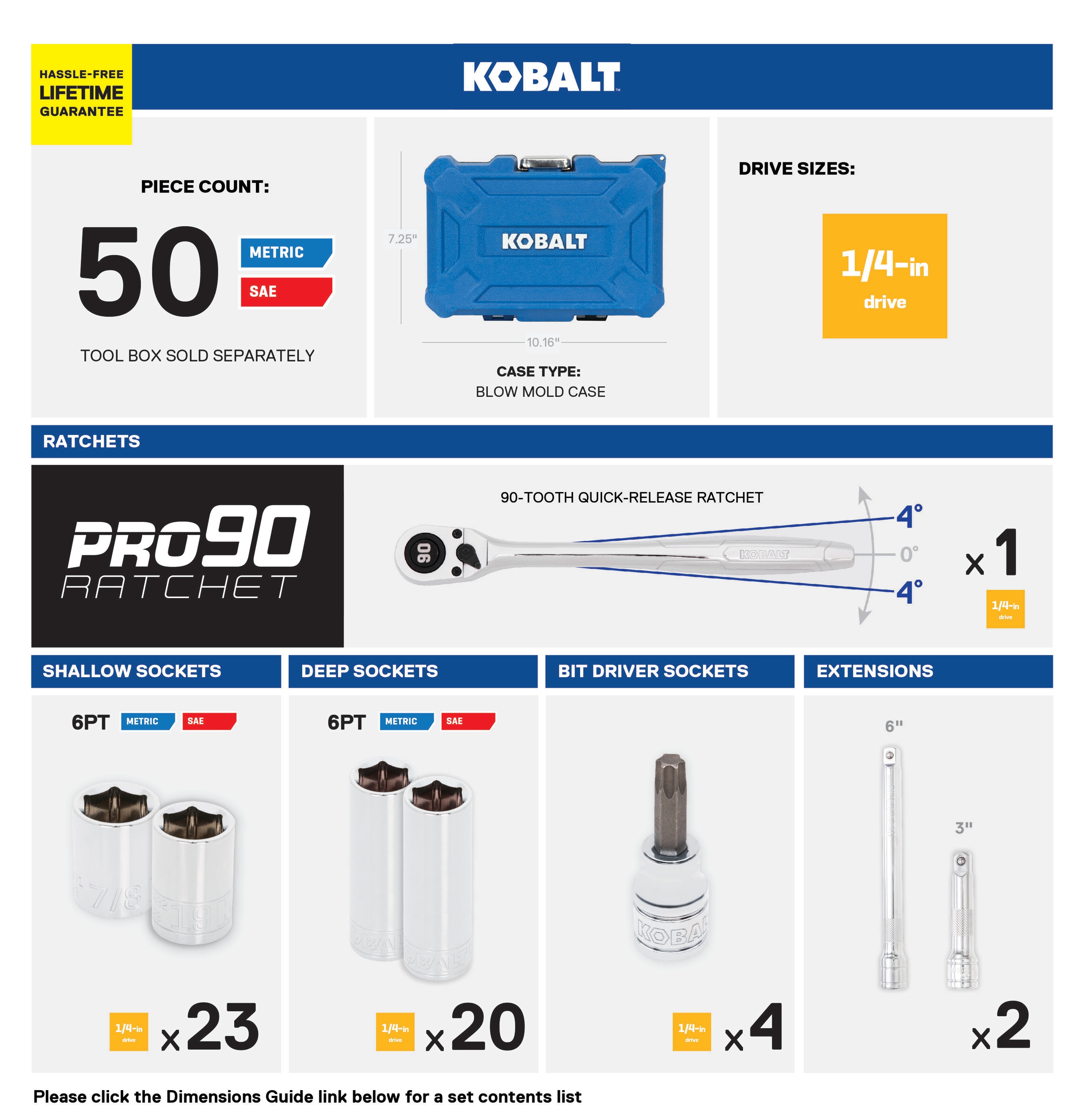 Kobalt 53280 Mechanics-Tool-Sets - View #3
