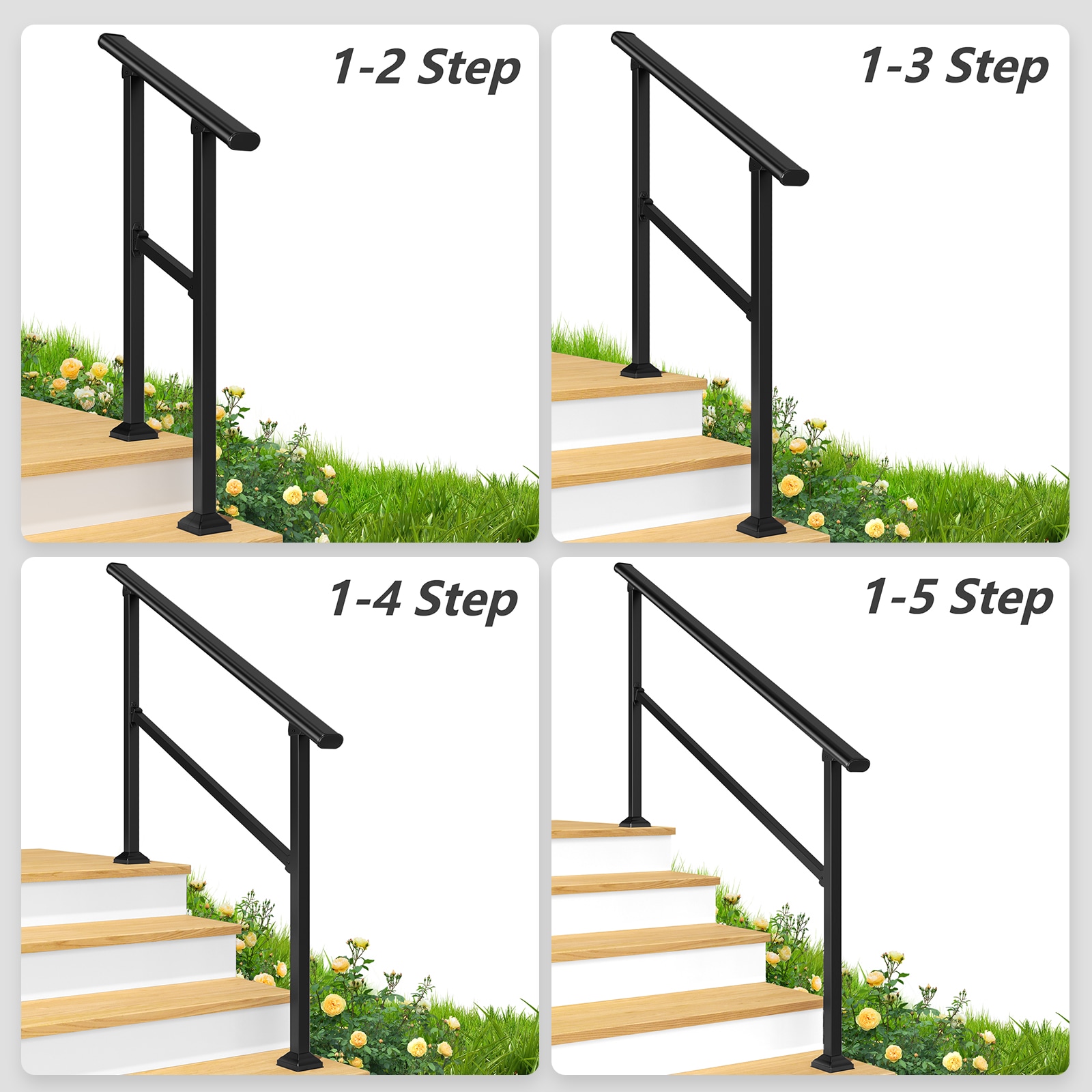 LOVMOR 5 STEP-1PCS-YM Interior-Stairpart-Railing - View #3