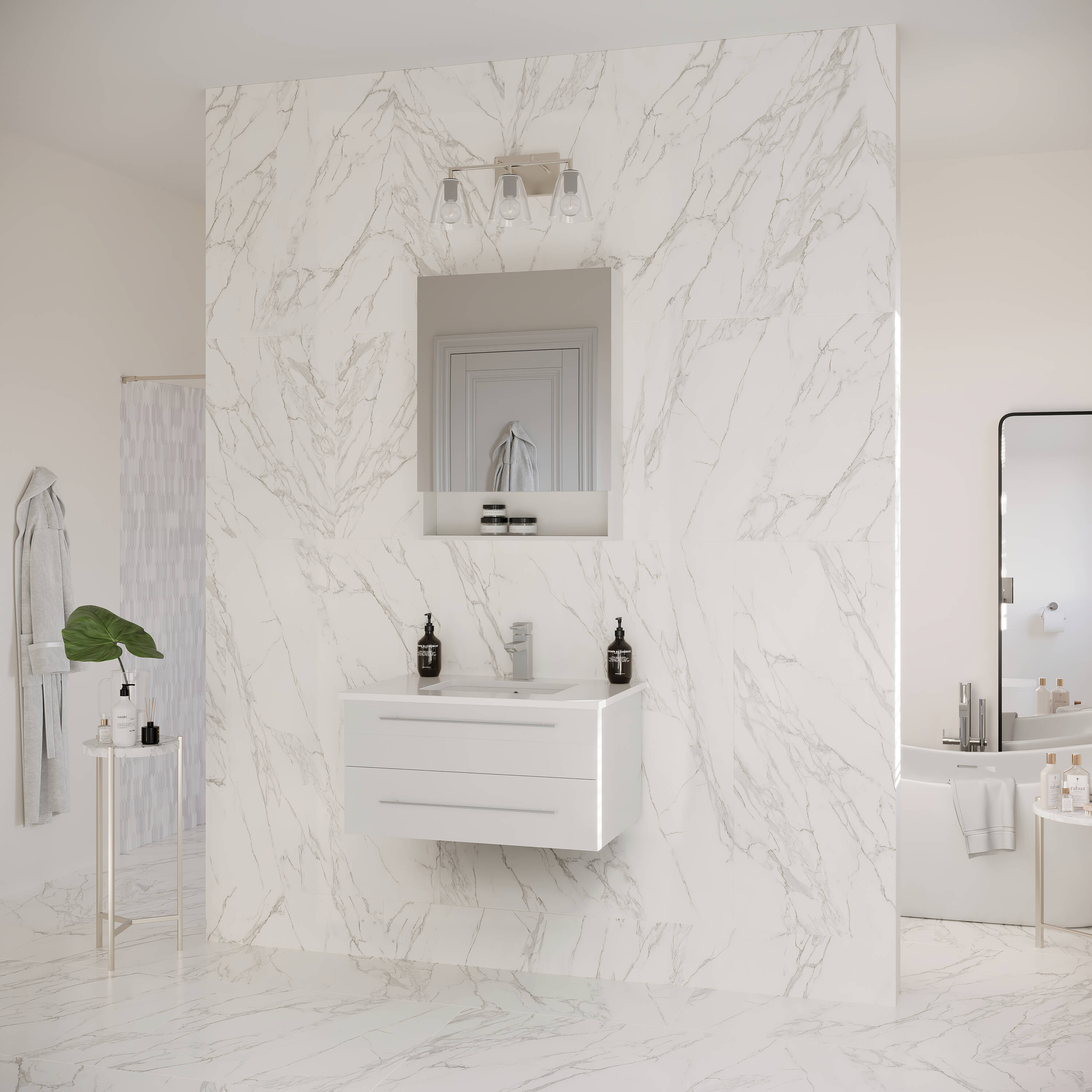 Fresca FVN6130WH-UNS Bath-Vanity-Combo - View #4