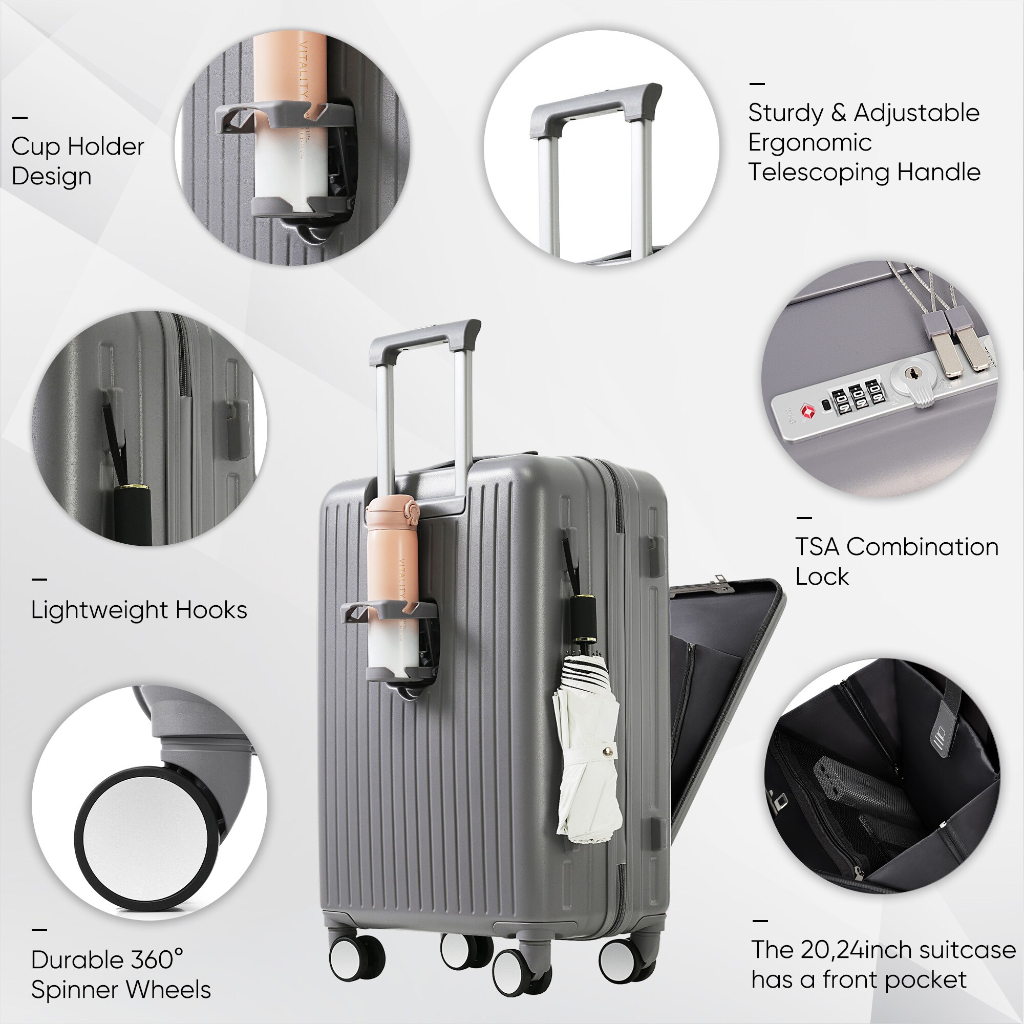 SINOFURN SYD9400014DB Luggage-And-Luggage-Sets - View #4