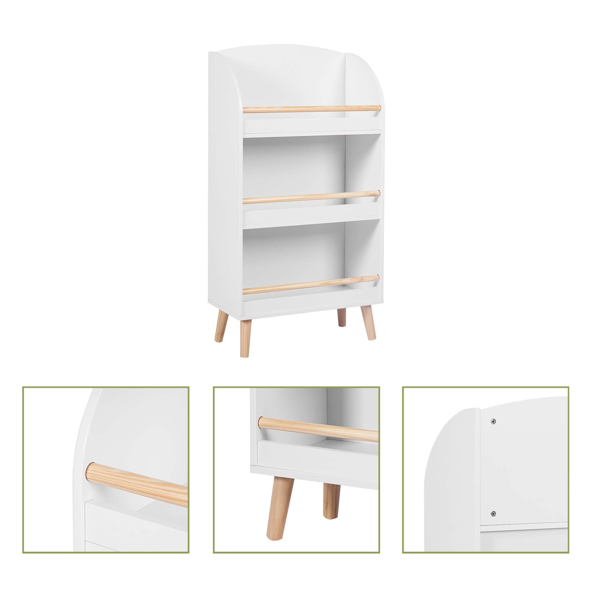 LuxenHome WHCF1872 bookcases - View #5