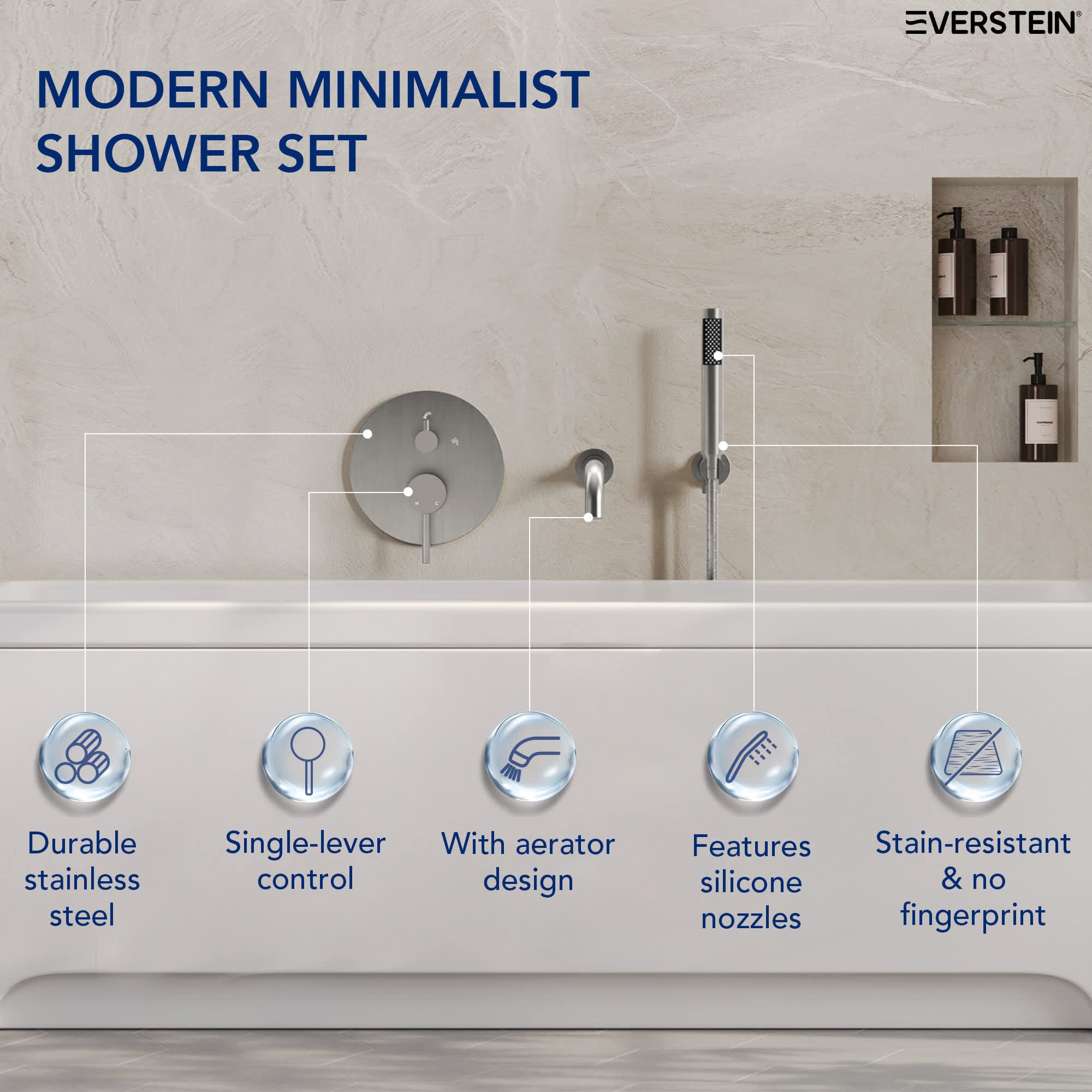 EVERSTEIN SFS-1137-NK Roman-Tub-Faucets - View #7