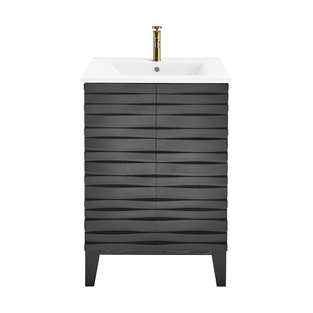 Swiss Madison Cascade 24 Bathroom Vanity in Black