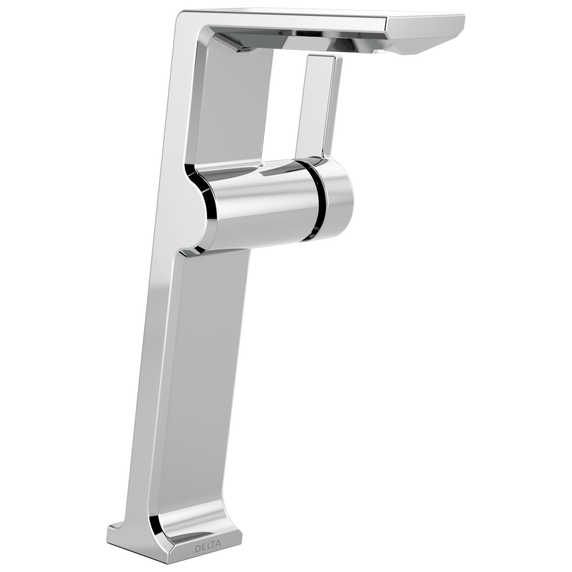 Delta 799-PR-DST Pivotal Lumicoat Chrome Vessel 1-handle WaterSense Low-arc Residential Handle Bathroom Sink Faucet