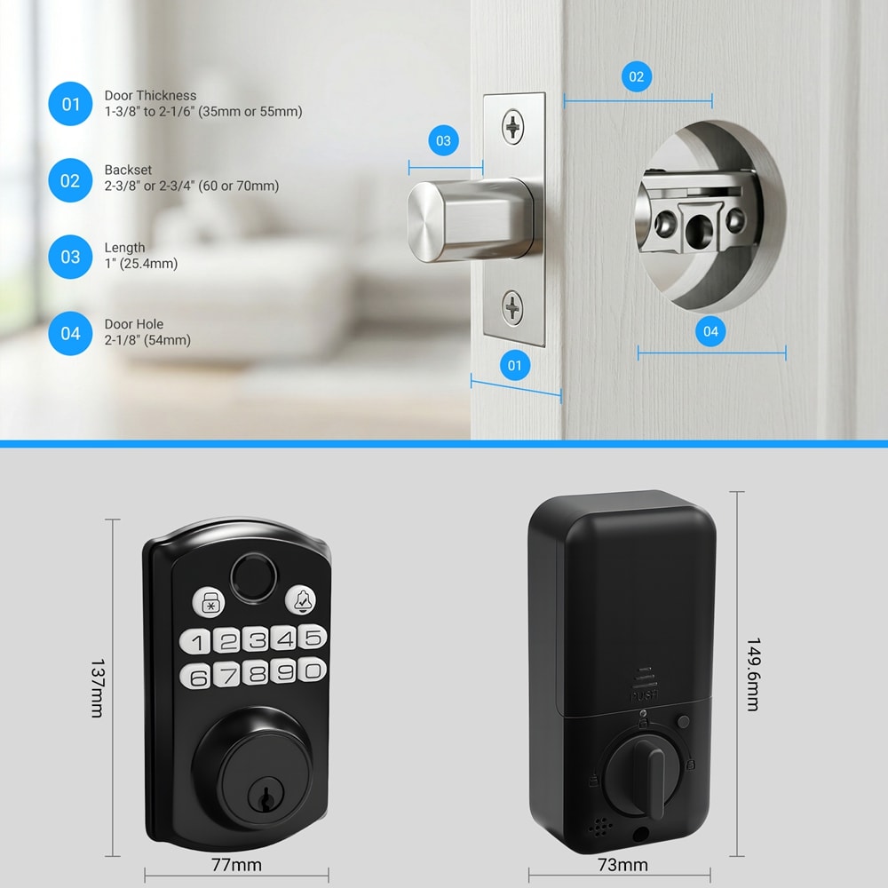 TOPVISION JD-D05 Electronic-Door-Locks - View #9