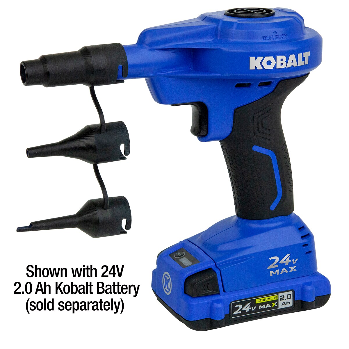 24V Cordless Inflator w/ 2.0Ah Battery & Charger