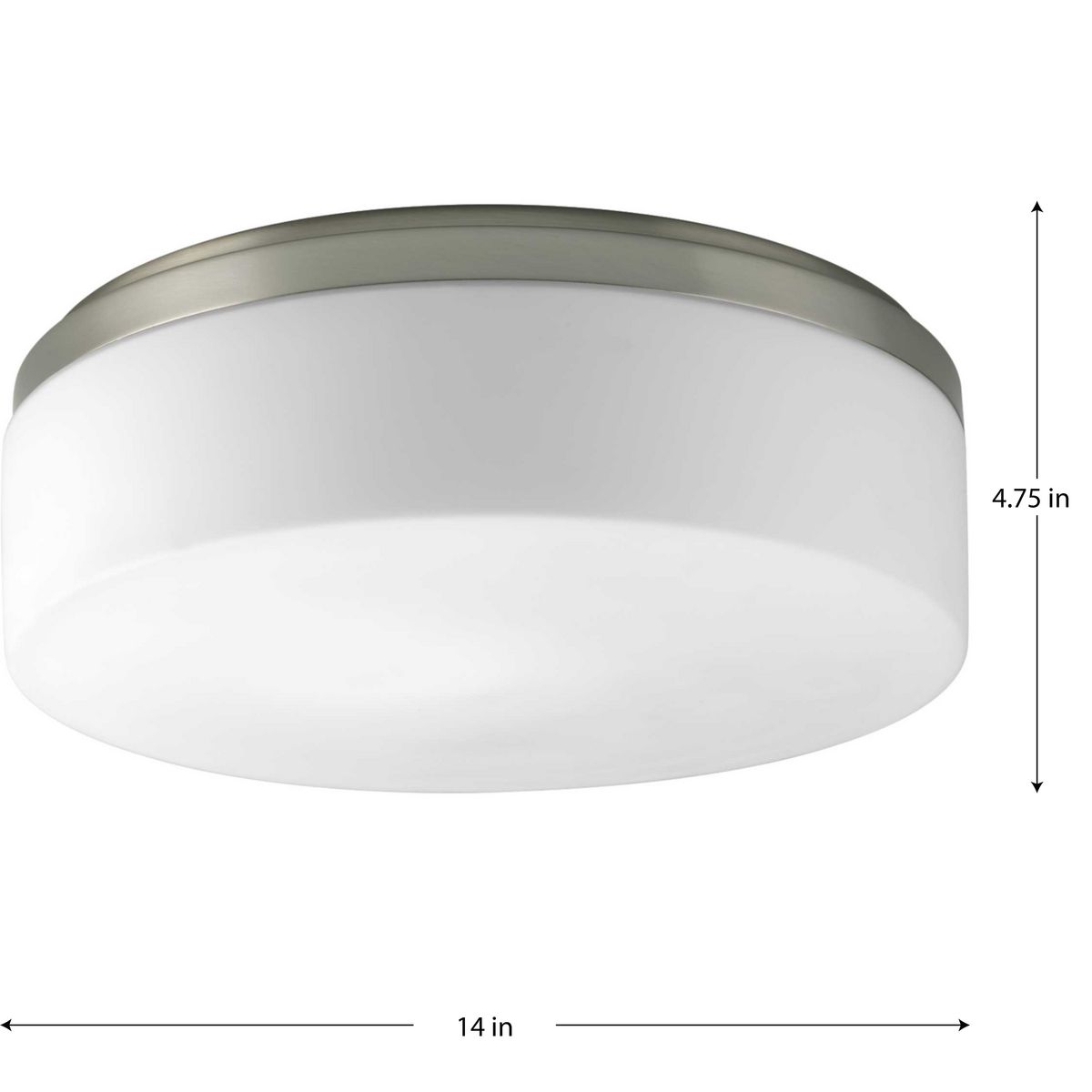 Maier 14" Brushed Nickel LED Flush Mount Light