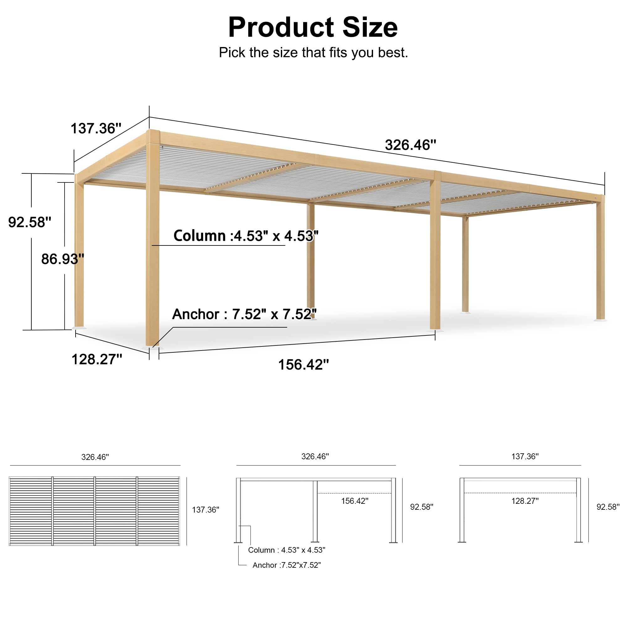 PURPLE LEAF LS05KSPRG1128 Pergolas-2 - View #11