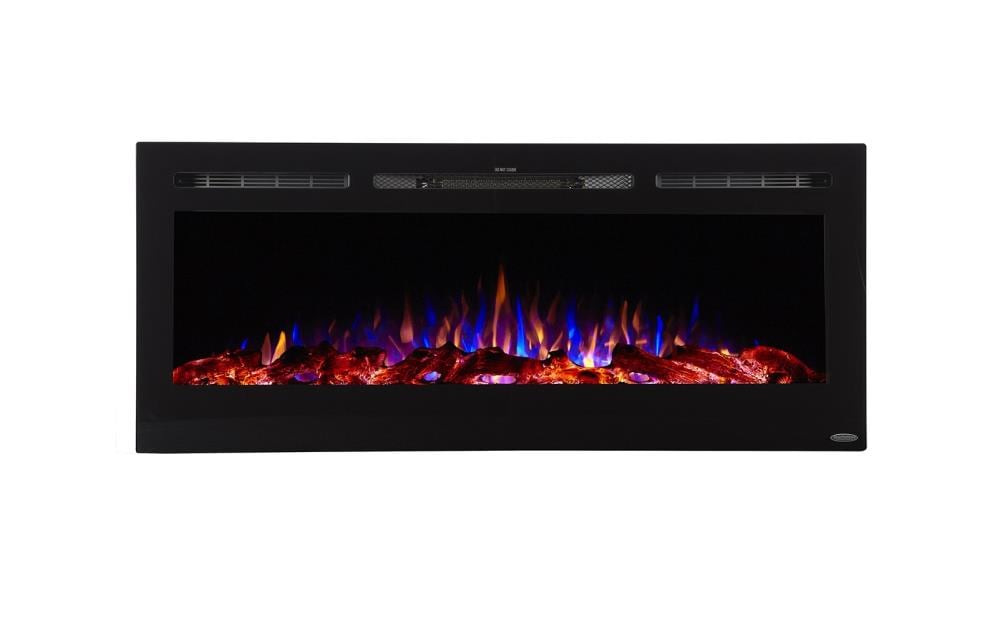 Touchstone 50.4-in W Black Wall Mount Fan-forced Electric Fireplace in the Electric  Fireplaces department at Lowes.com