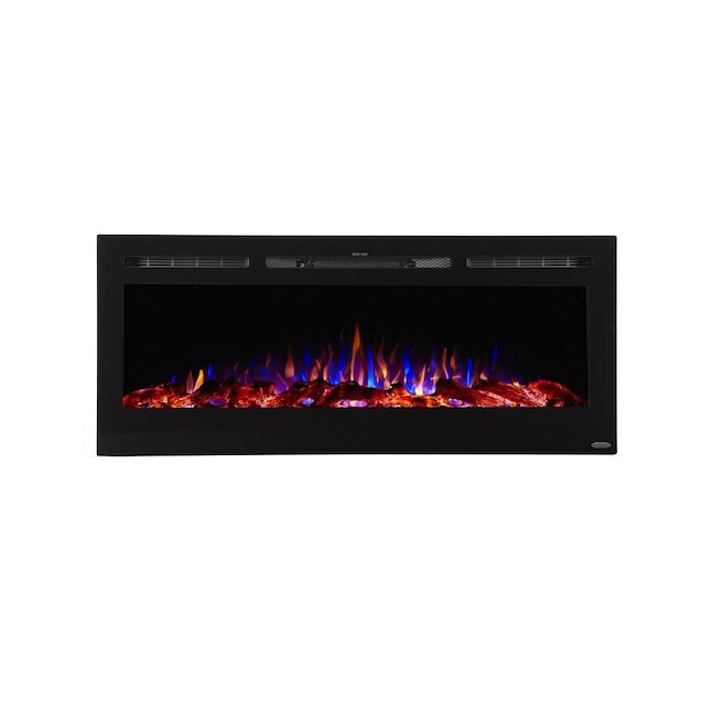 Touchstone 50.4-in W Black Wall Mount Fan-forced Electric Fireplace in the Electric  Fireplaces department at Lowes.com