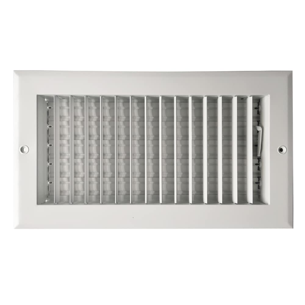 RELIABILT 6881206WH 12-in x 6-in Adjustable Aluminum White Sidewall/Ceiling Register