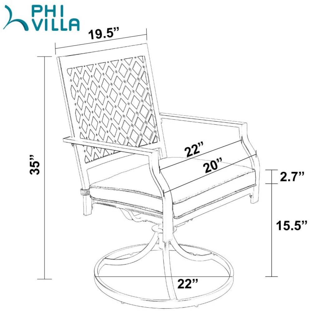 PHI VILLA E02GF0401-049-01 Patio-Chairs - View #5