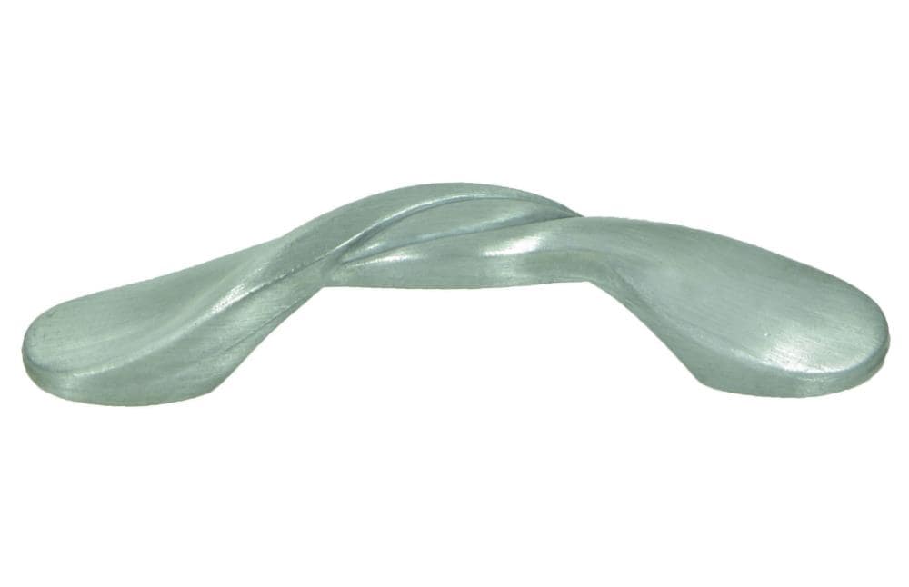 Stone Mill Hardware CP3212-SP Twisted swirl 3-in , 76mm Center to Center Satin pewter Arch Handle