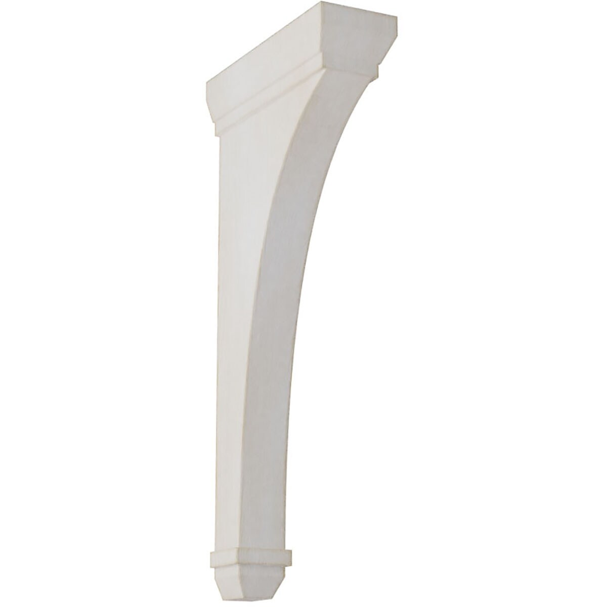 Ekena Millwork BKTWD02X07X14STWH Stockport 2-1/4-in x 7-in x 14-in Rubberwood White Wood Standard Bracket