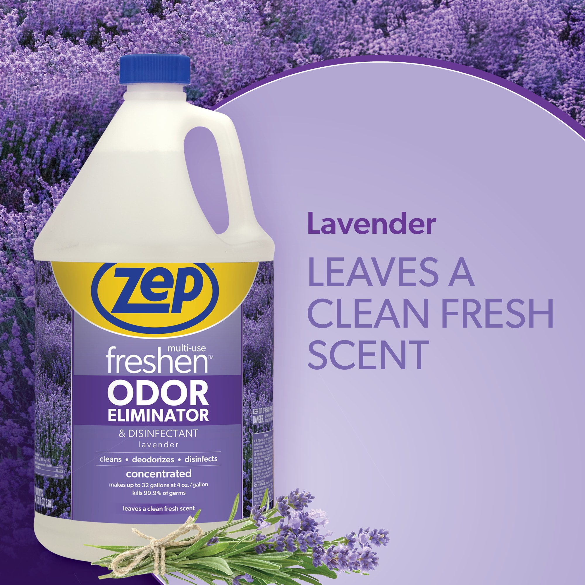 Zep Freshen Multi-Use Odor Eliminator Disinfectant Concentrate 128