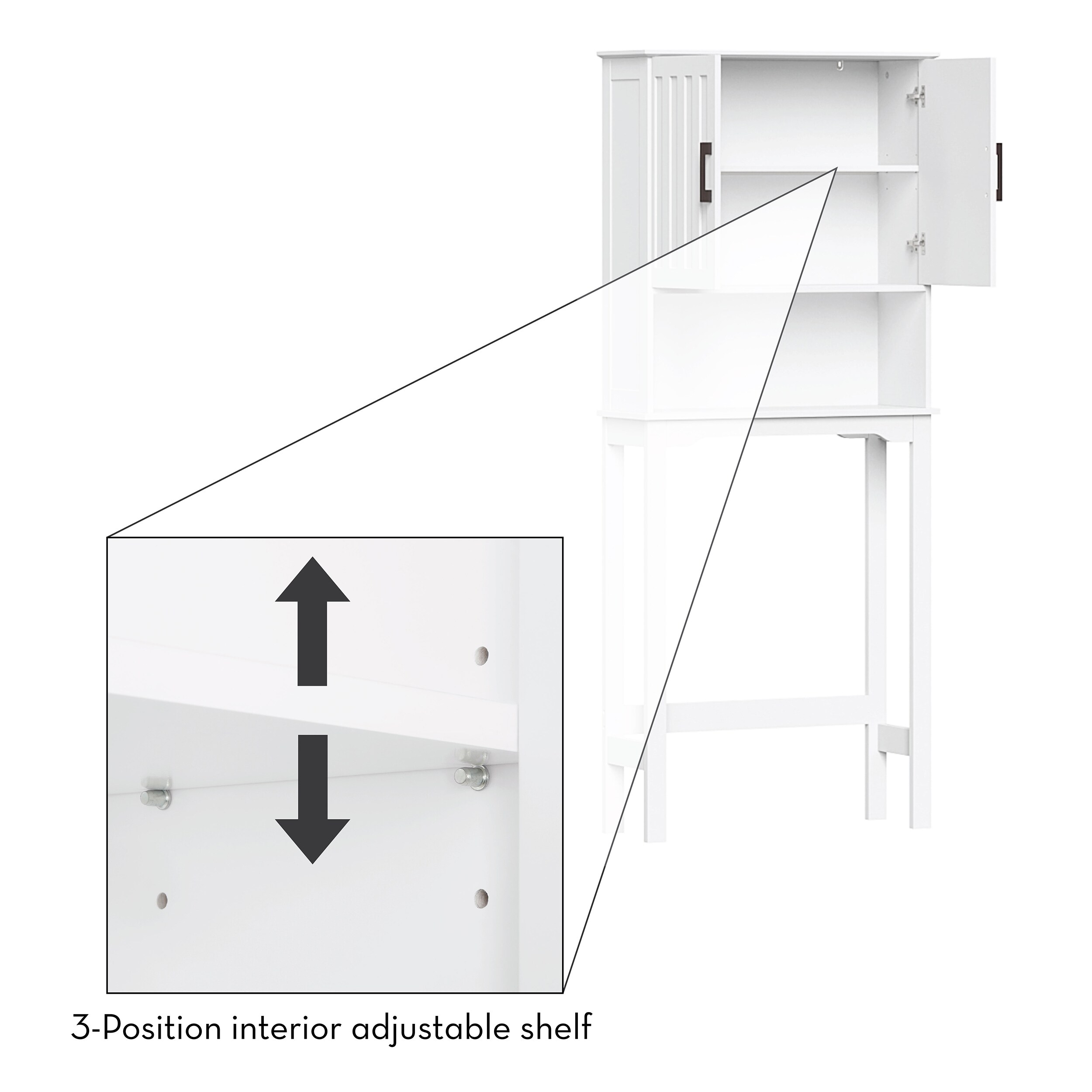 RiverRidge Home La Crosse 54 Storage Tower - White