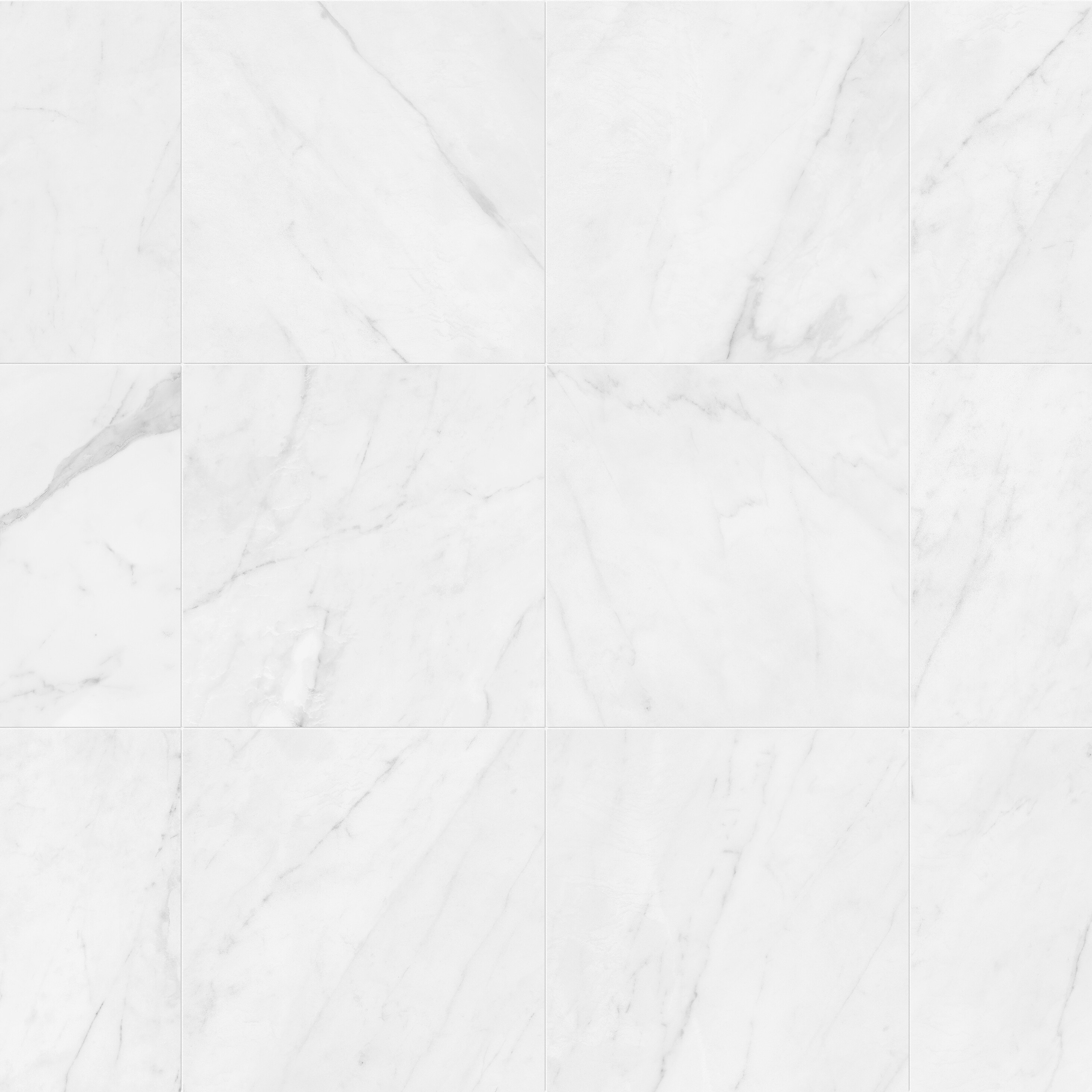 Style Selections Carrara Fresca 13-in x 13-in Matte Porcelain Marble Look Floor and Wall Tile (1.17-sq. ft/ Piece)