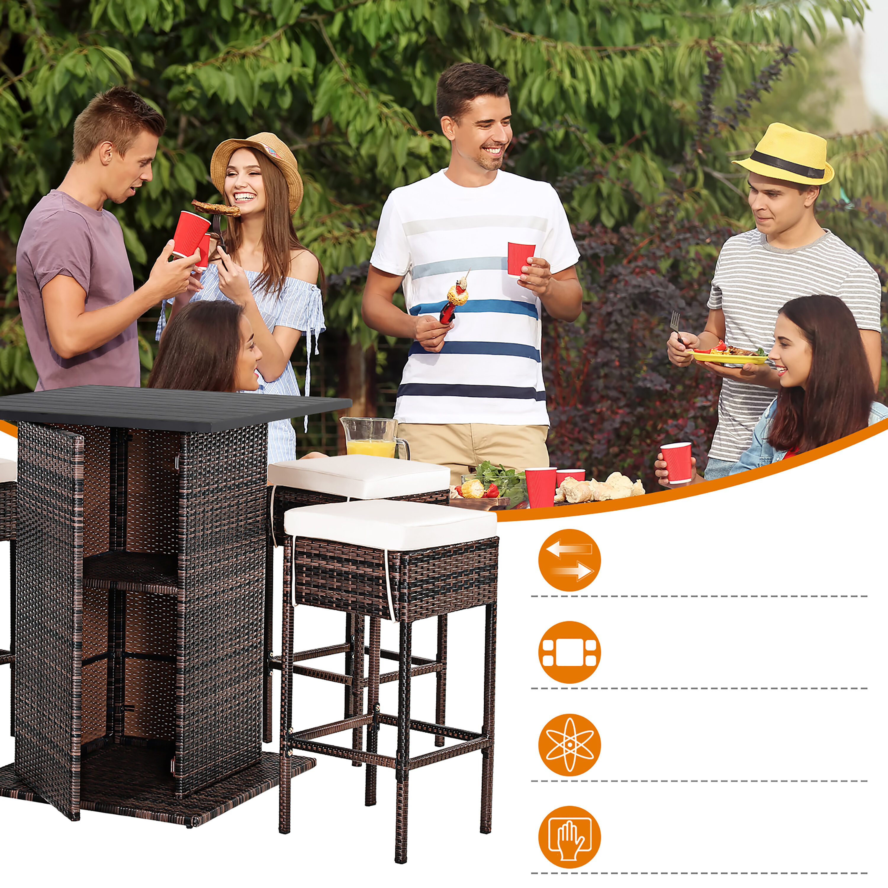 Costway HW68244+ Patio-Bars - View #4