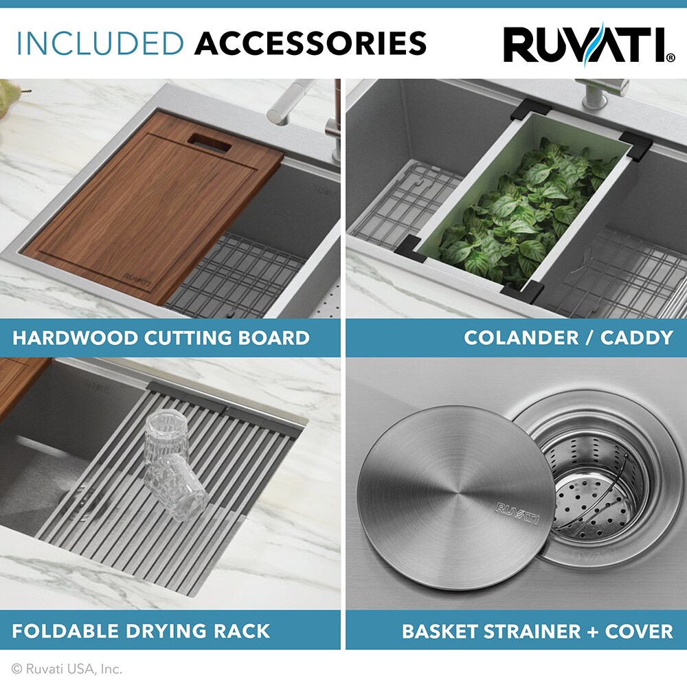 Ruvati RVH8023 Kitchen-Sinks - View #6