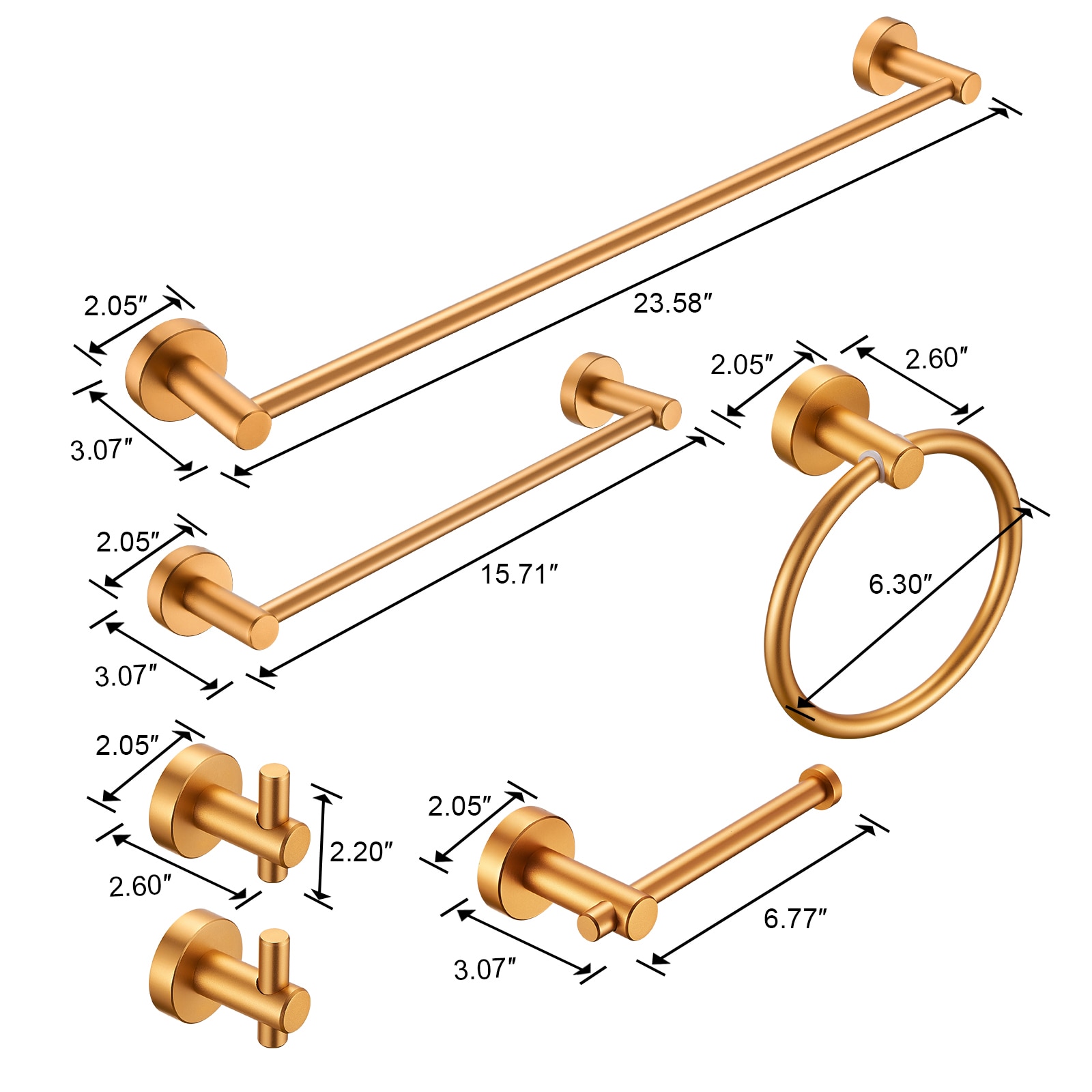 Cobbe LSKBHS02063 Decorative-Bath-Hardware-Kits - View #12