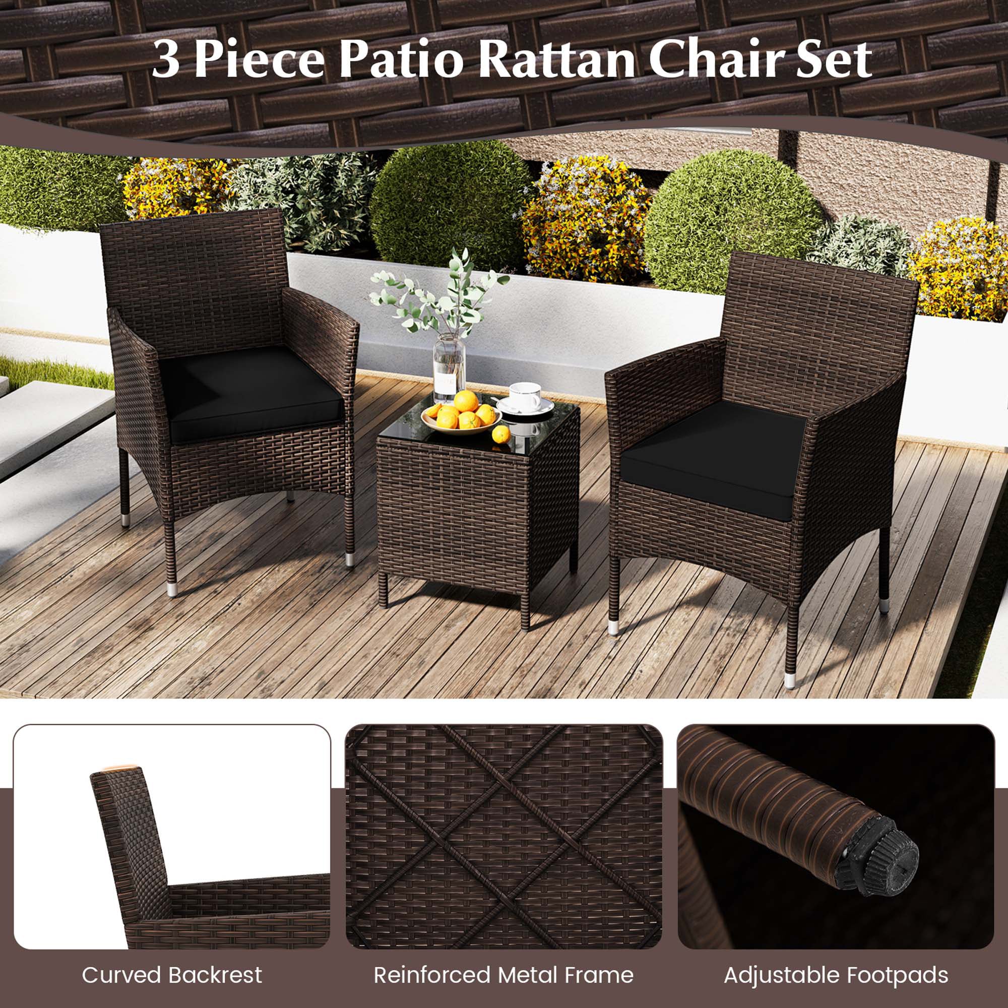 Costway HCST05247 Patio-Conversation-Sets - View #3