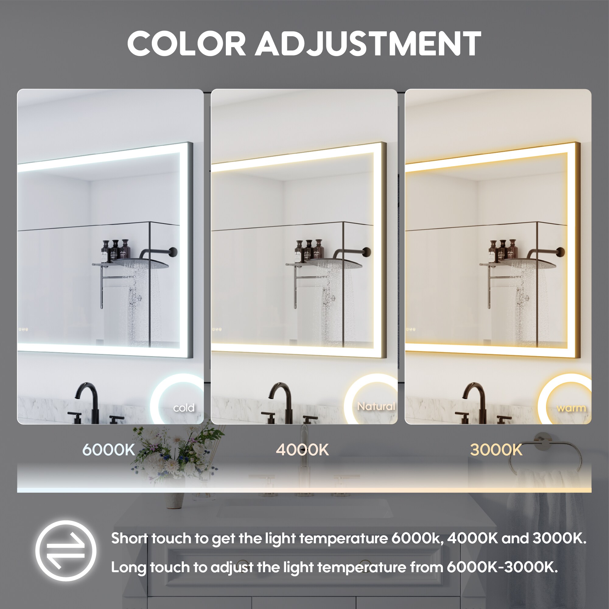 CALVON HML7236BL Framed-Bath-Mirrors - View #6