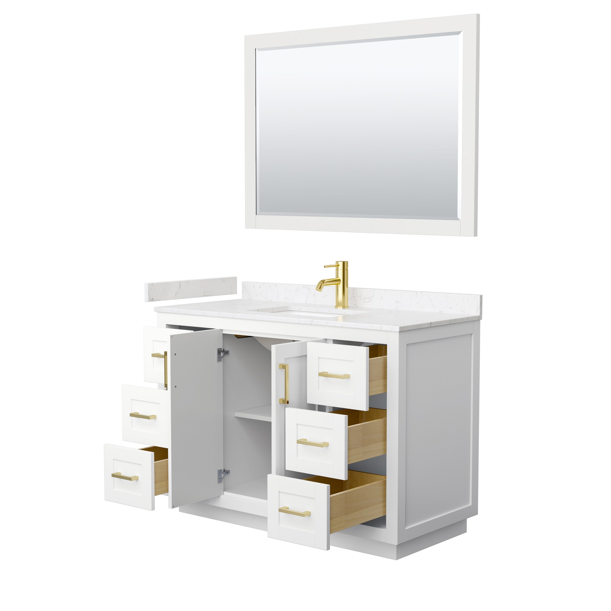Wyndham Collection WCF292948SWGC2UNSM46 Bath-Vanity-Combo - View #3
