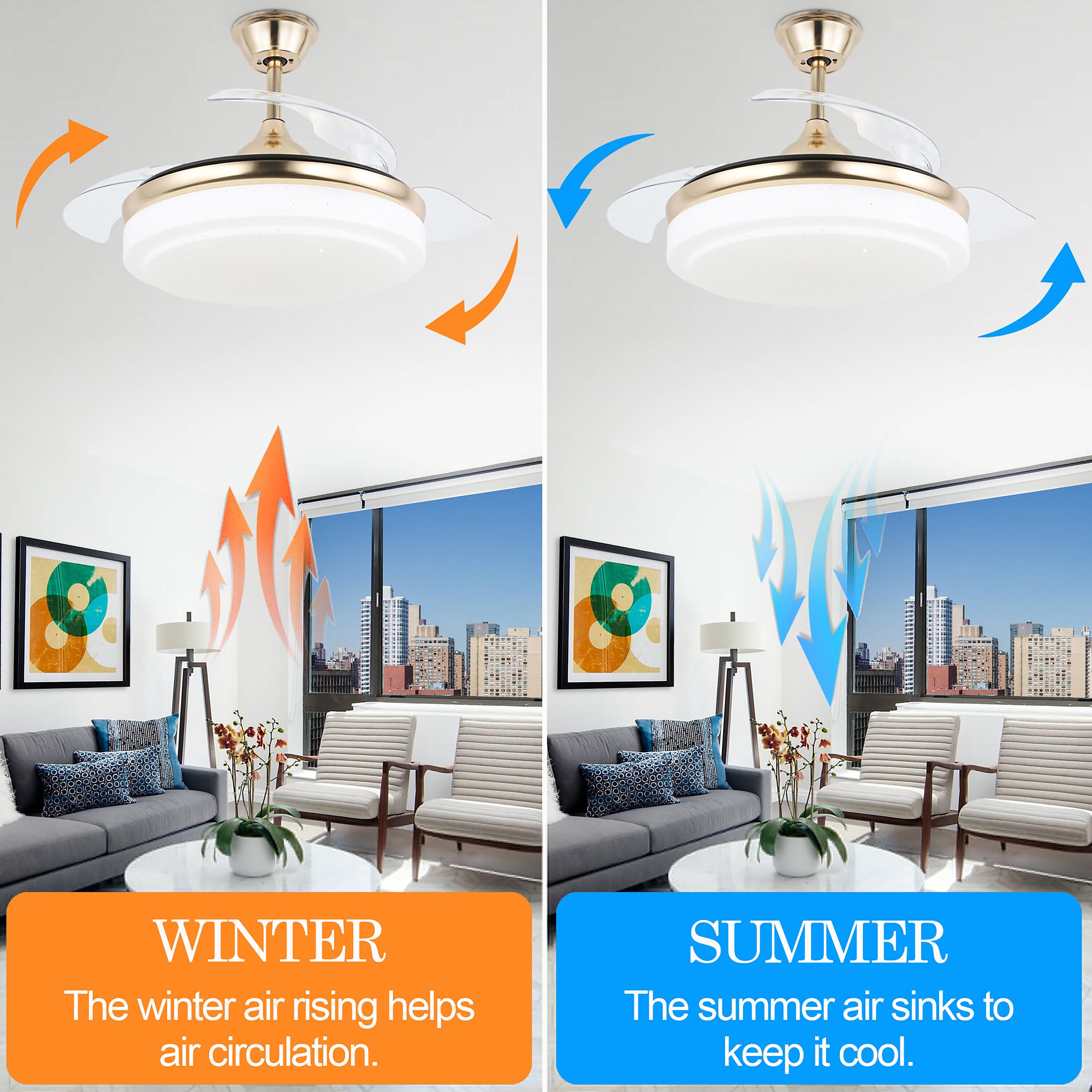 Cusp Barn DC4262-G Ceiling-Fans - View #4