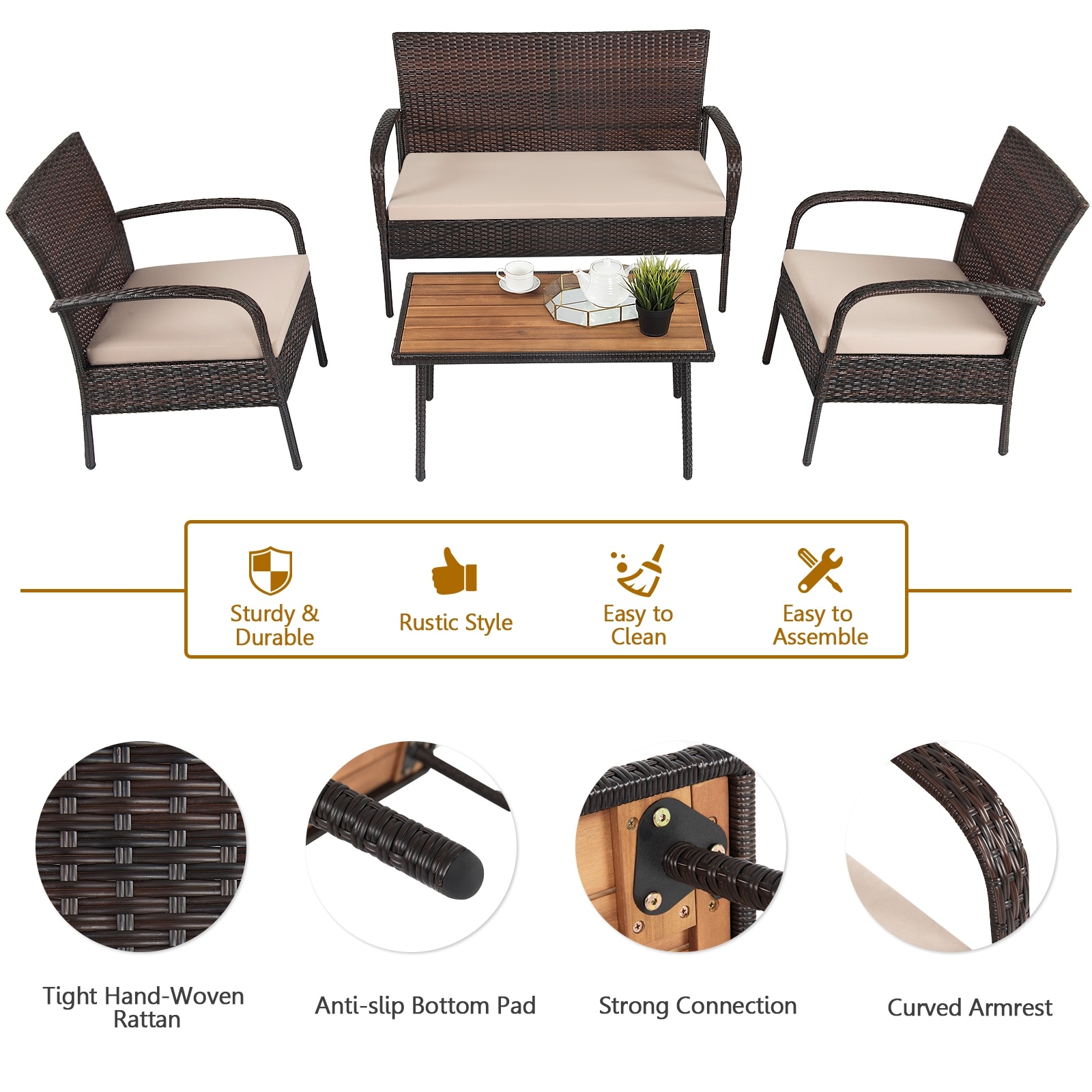 CASAINC WF-HW66527 Patio-Conversation-Sets - View #8