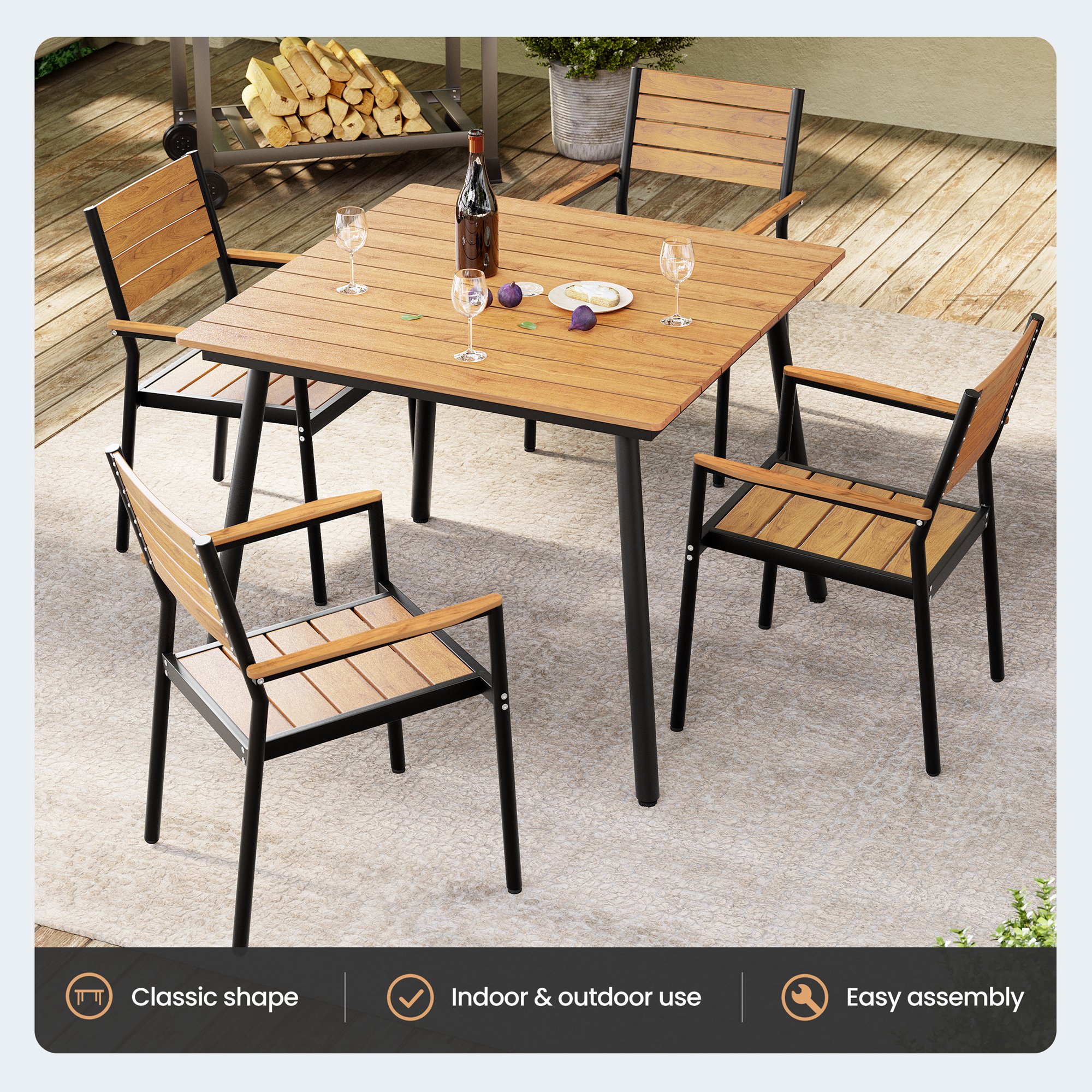 Crestlive Products CL-TB012BRN94 Patio-Tables - View #3