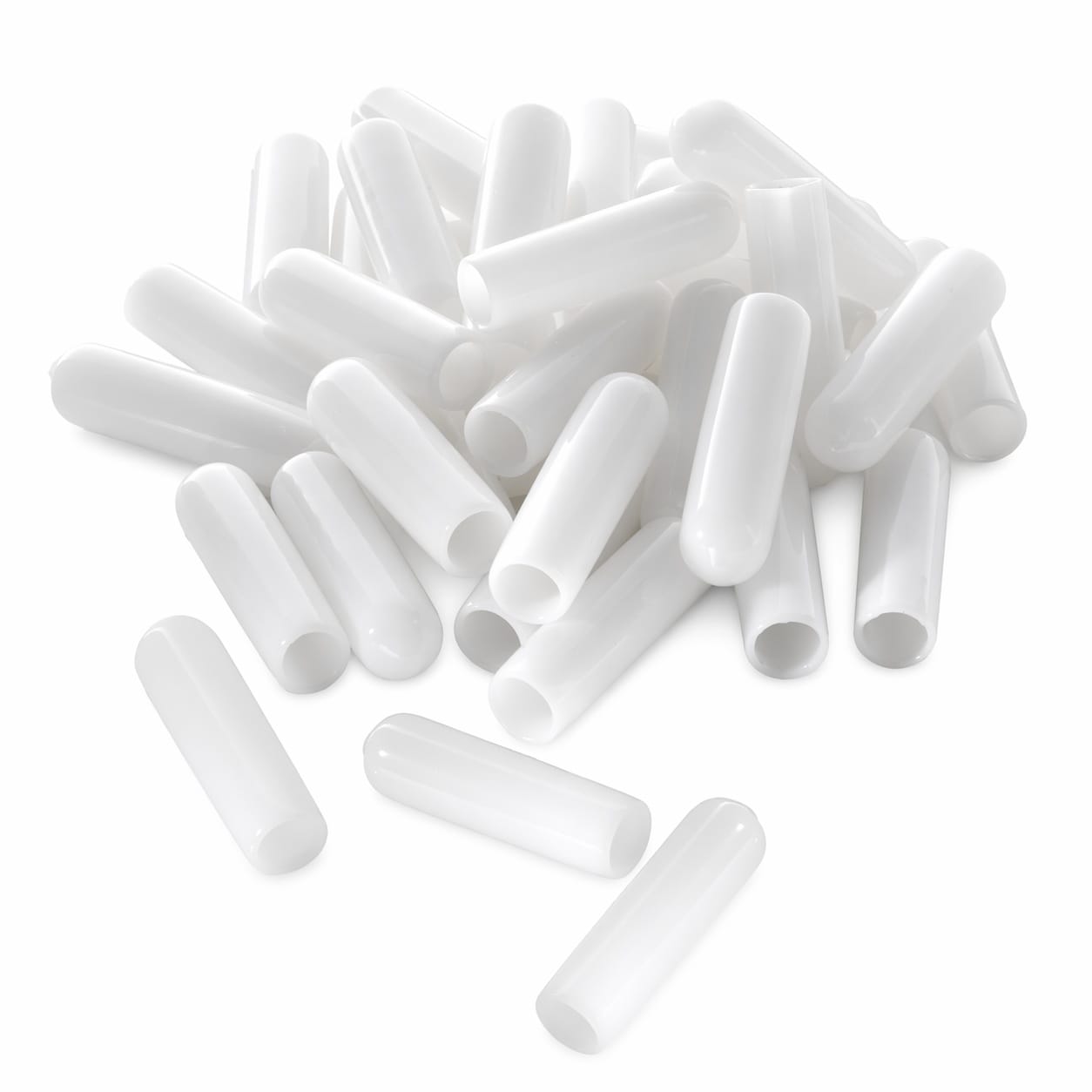 Aoibox  1 4 in Screw Thread Protector Caps for Storm Hurricane Shutters White Rubber 50 Pack 1 4 Protectors