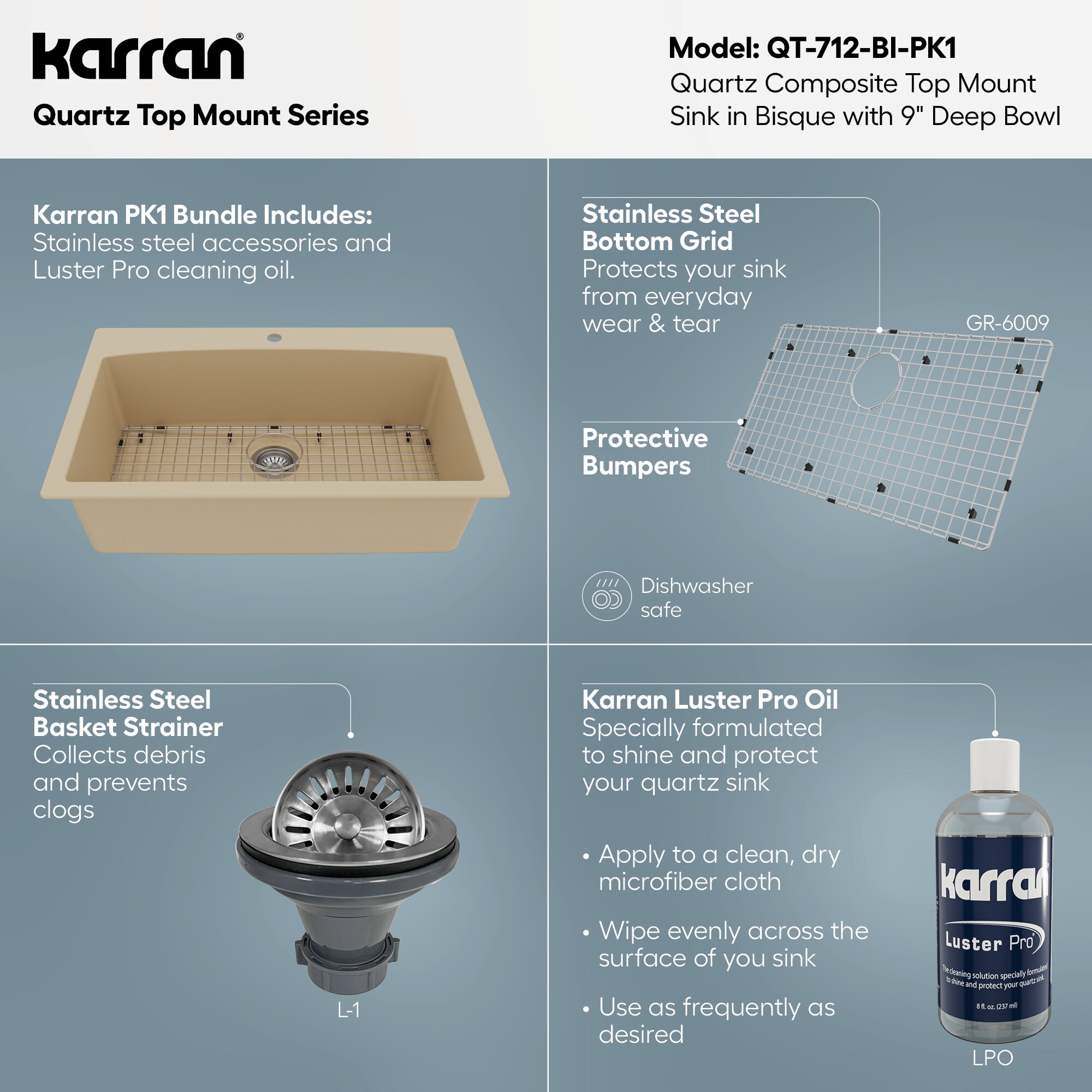 Karran QT-712-BI-PK1 Kitchen-Sinks - View #6