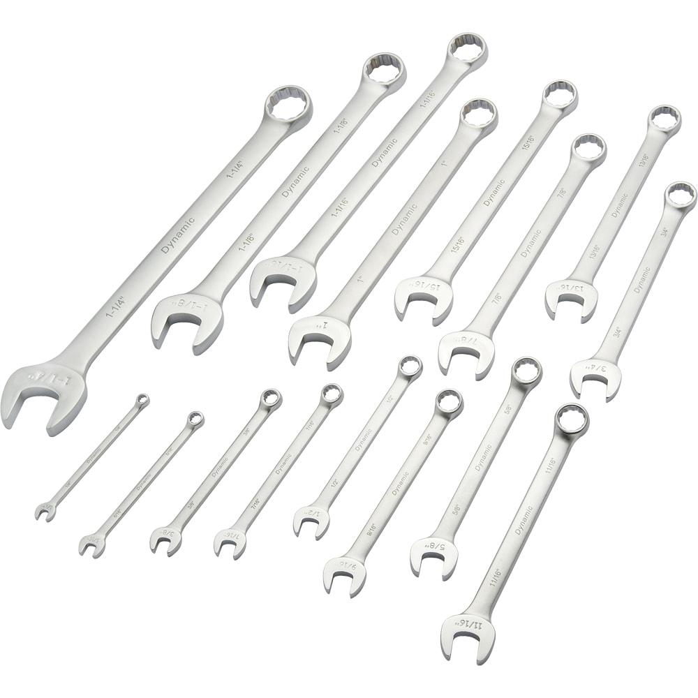 Dynamic 16-Piece Set 12-point (Sae) Standard Combination Wrench Includes Soft Case D074221 Sansujyuku sansujyuku.com