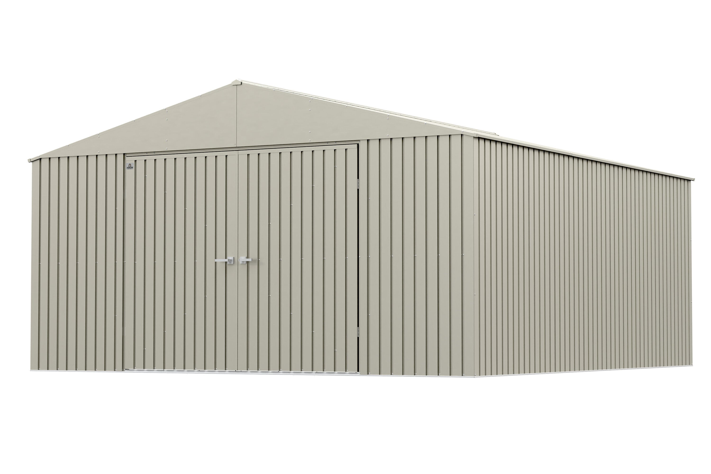 Elite 14 ft. x 16 ft. Cool Grey Steel Storage Shed