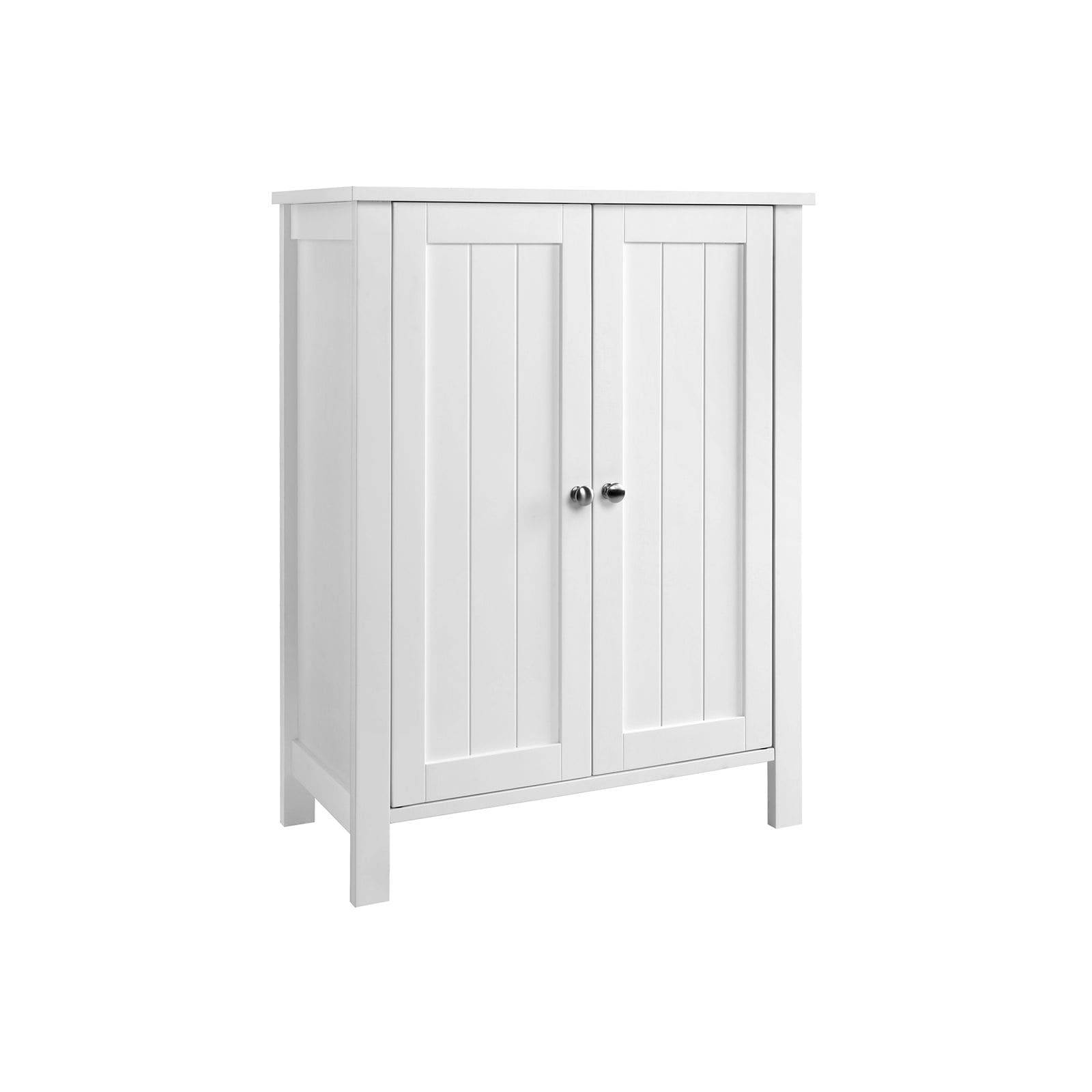 Slickblue 23.6 W x 31.5 H x 11.8 D MDF Freestanding Standard Hinges Non-Corner Bathroom Linen Cabinet – 3 Colors Options