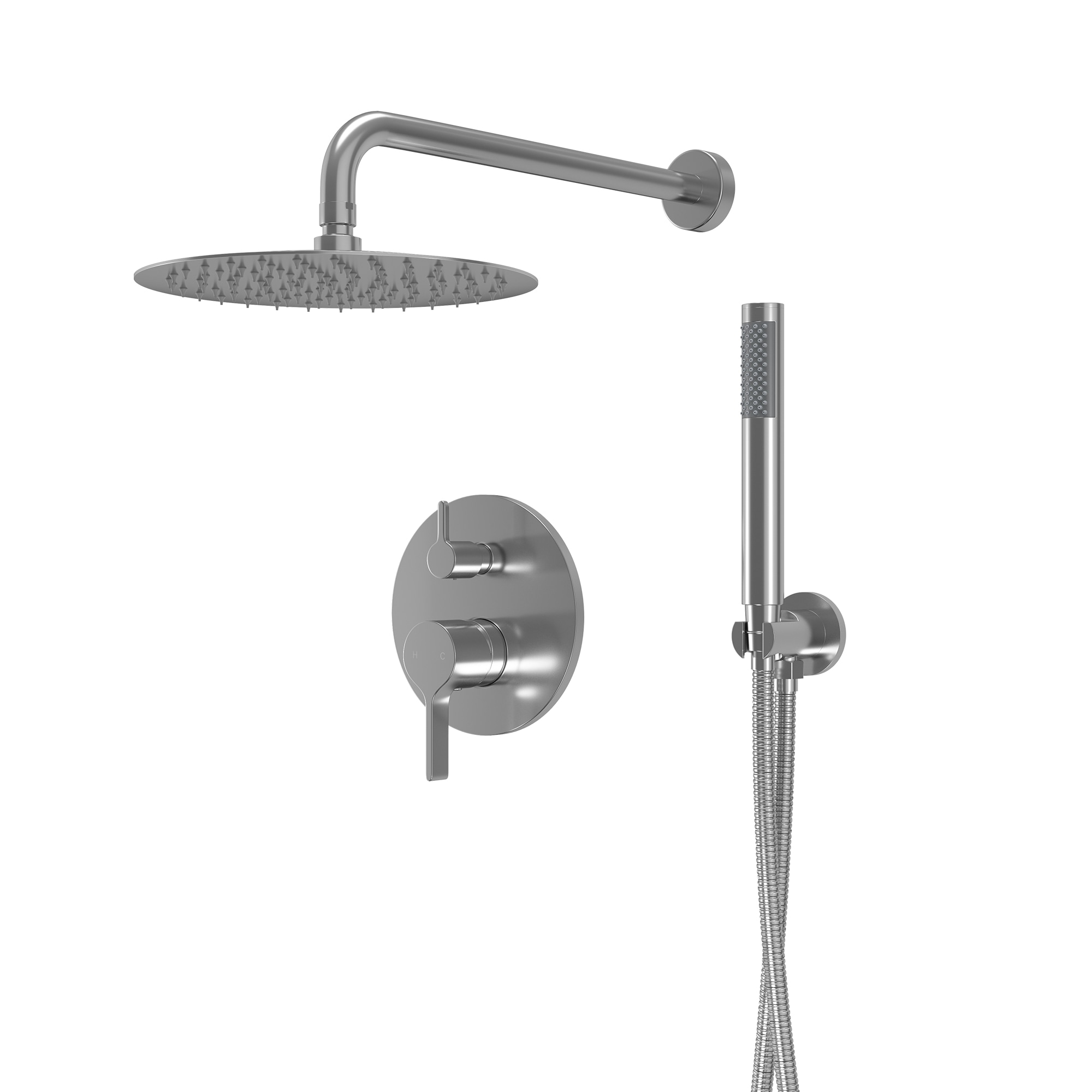 Dyconn Faucet Spectrum Brushed Nickel Built-in Shower System (Valve Included)