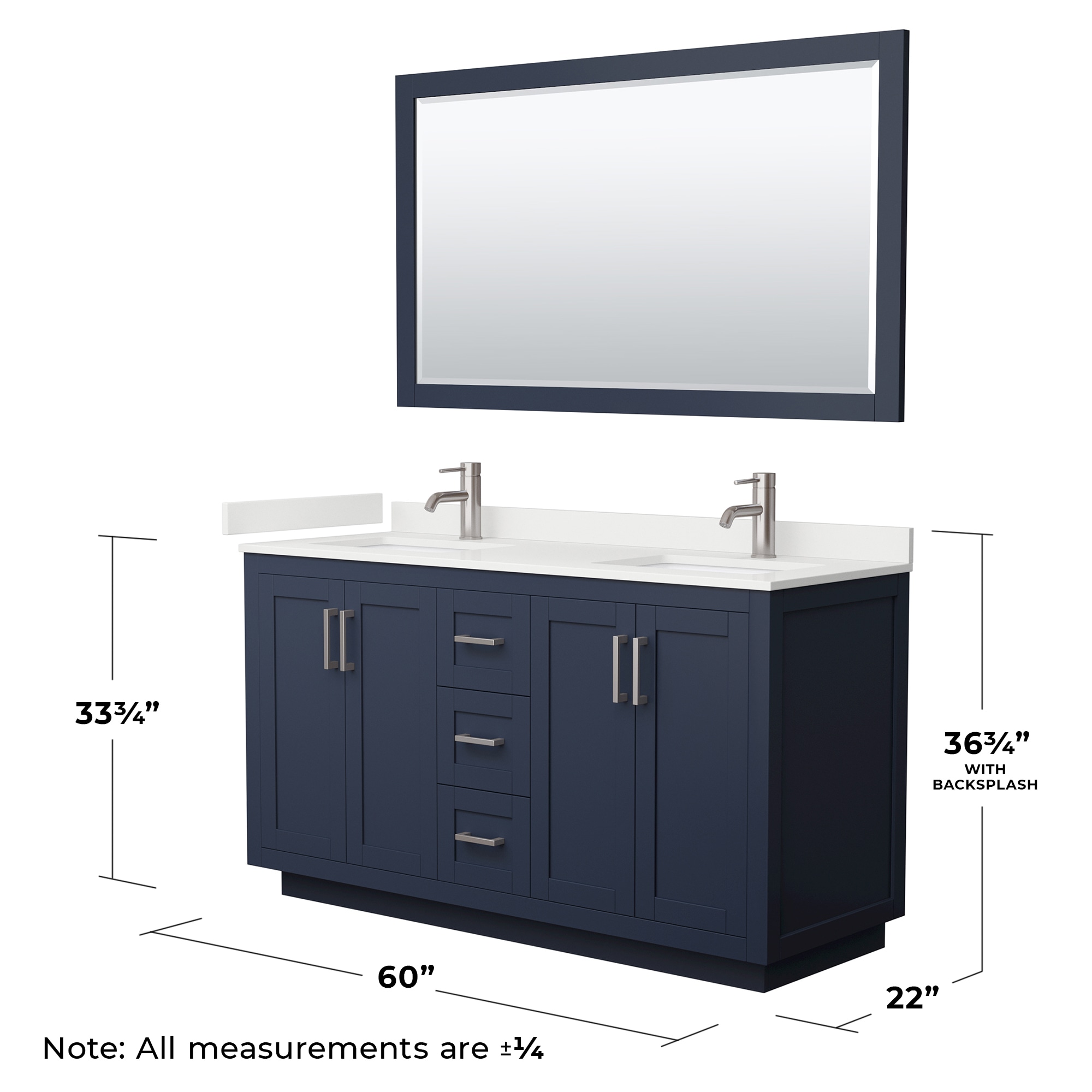 Wyndham Collection WCF292960DBNWQUNSM58 Bath-Vanity-Combo - View #6