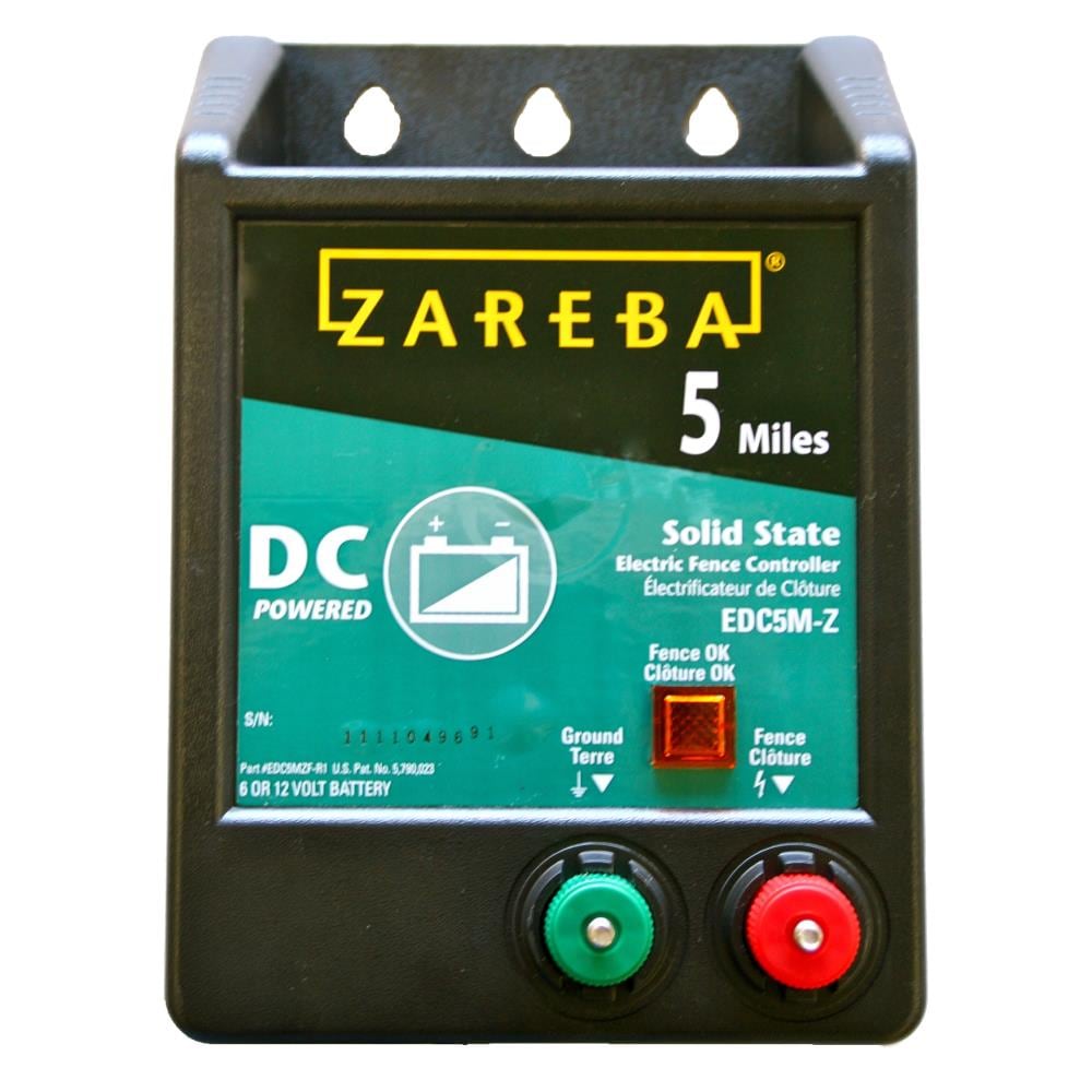 Zareba EDC5M-Z 5-Mile Battery Operated Solid State Fence Charger New 