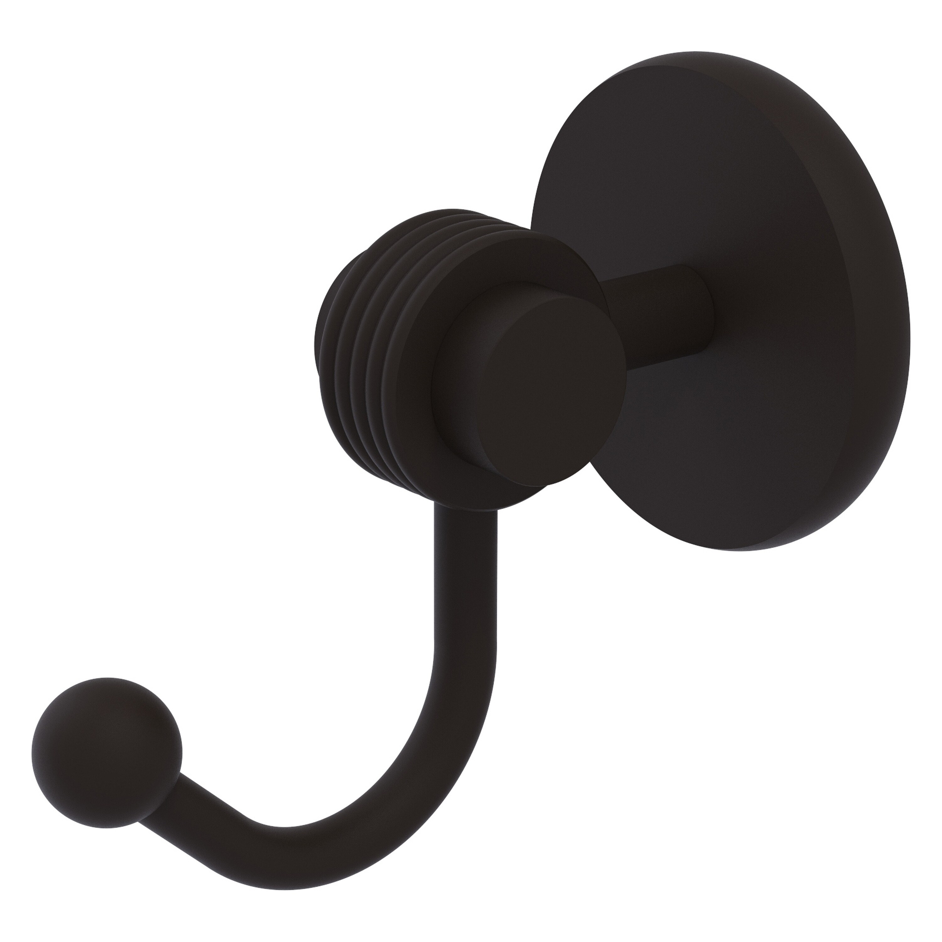 Allied Brass 7220G-ORB Satellite Orbit Two Oil-rubbed Bronze Single -Hook Wall mount Towel Hook