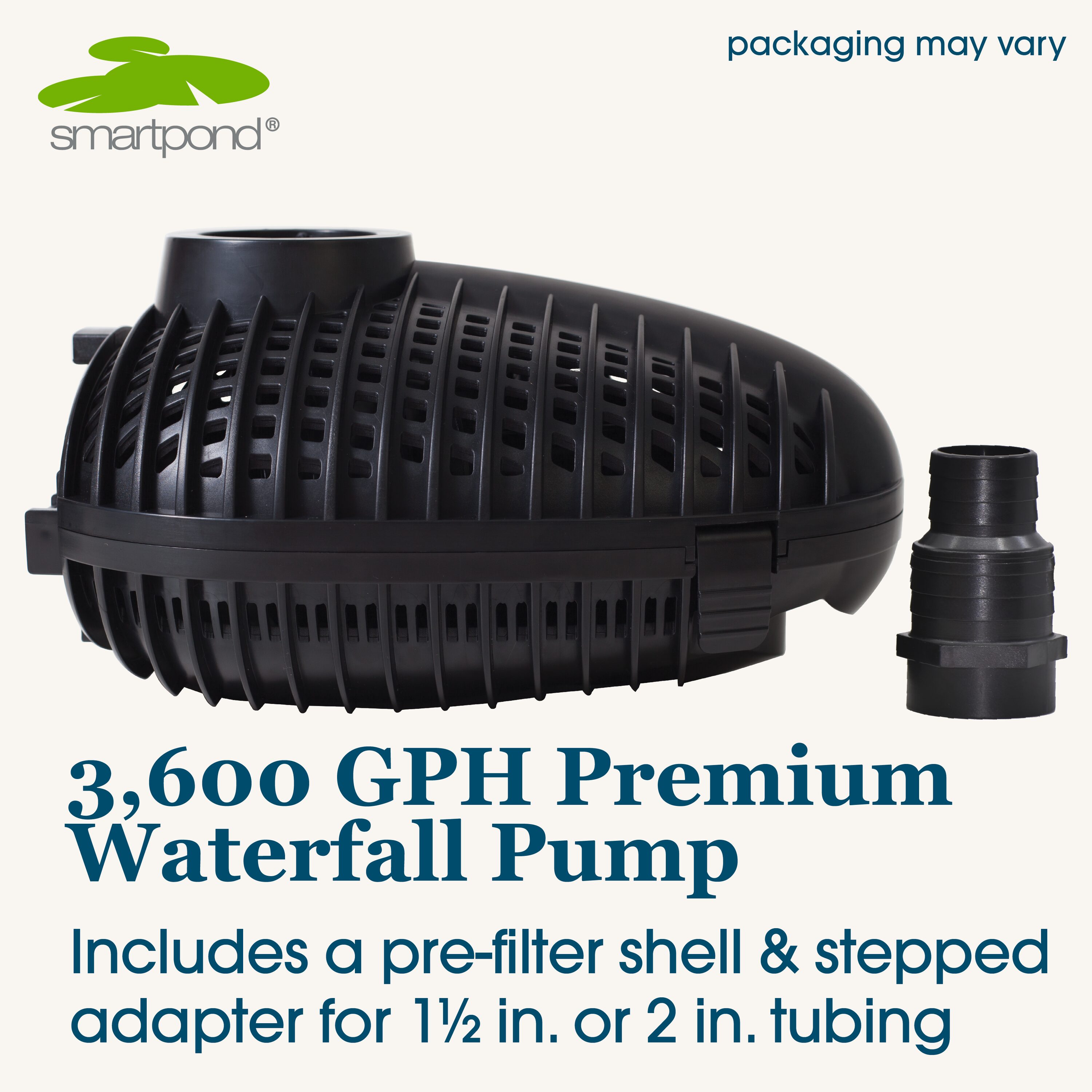 smartpond Premium 3600GPH Submersible Corded Electric Waterfall Pump