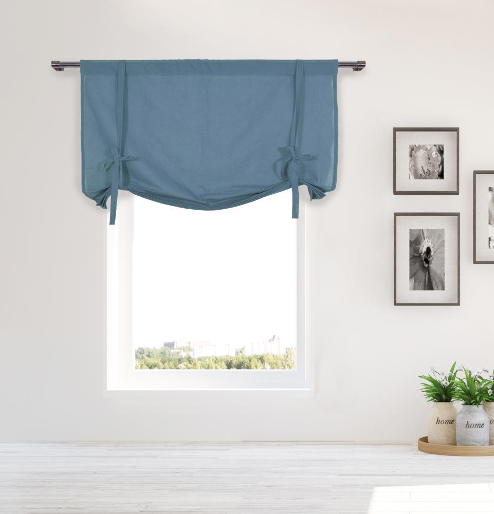 Duck River Textile 63-in Slate Blue Standard Lined Rod Pocket Curtain ...