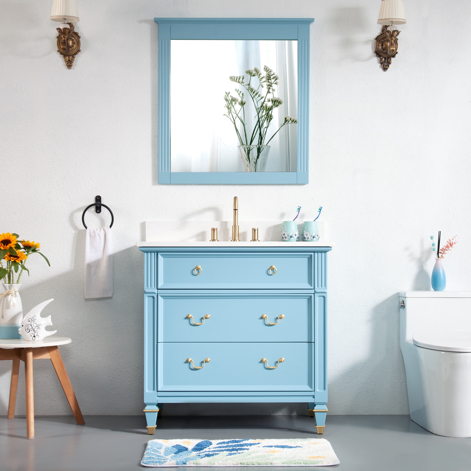 WELLFOR ALLEN36QZ-CB Bath-Vanity-Combo - View #3