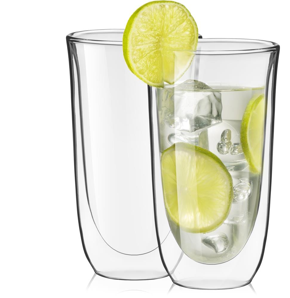 JoyJolt JG10215 13.5-fl oz Glass Clear Everyday Glasses Set of: 2