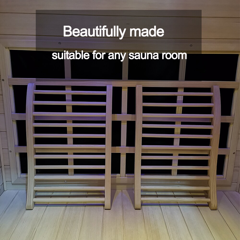 Dexmalle 20X2.7X13.3INCH Hemlock round stick Sauna backrest in the ...
