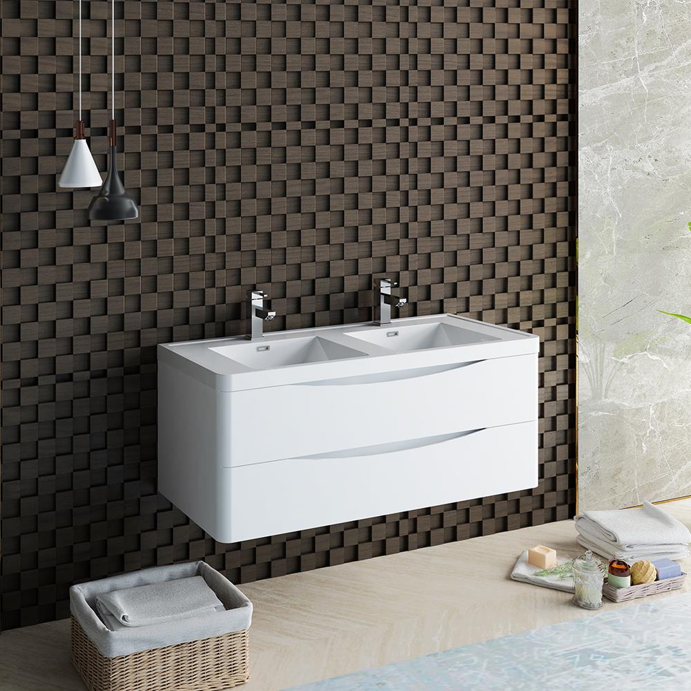 Fresca FCB9048WH-D-I Bath-Vanity-Combo - View #3