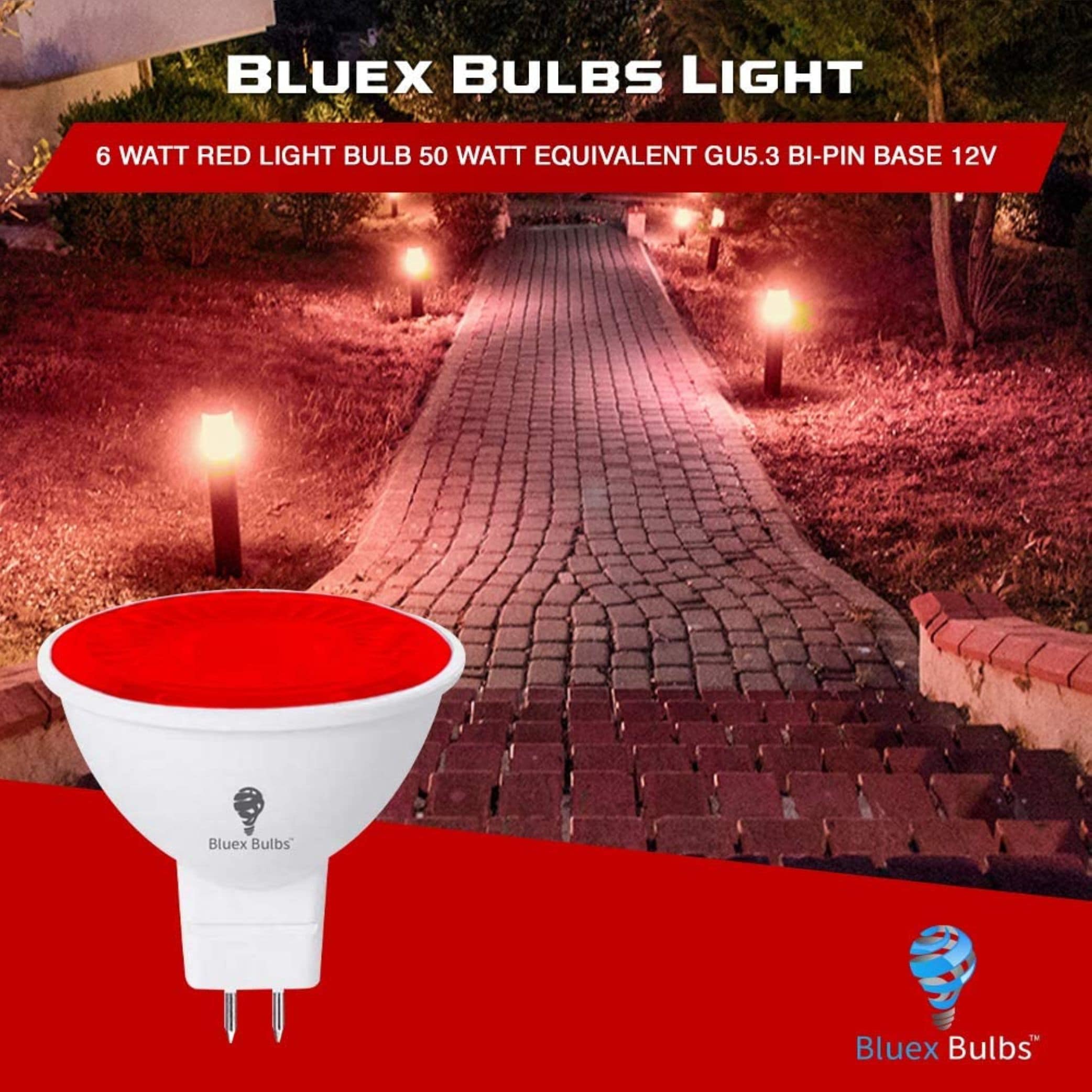 Bluex Bulbs COLOR-RED-MR16-6W Dec-Led-Light-Bulbs - View #5