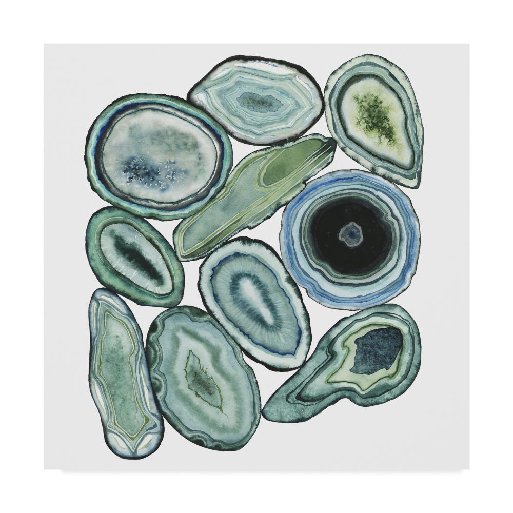 Trademark Fine Art WAG08551-C1818GG Framed 18-in H x 18-in W Abstract Print on Canvas