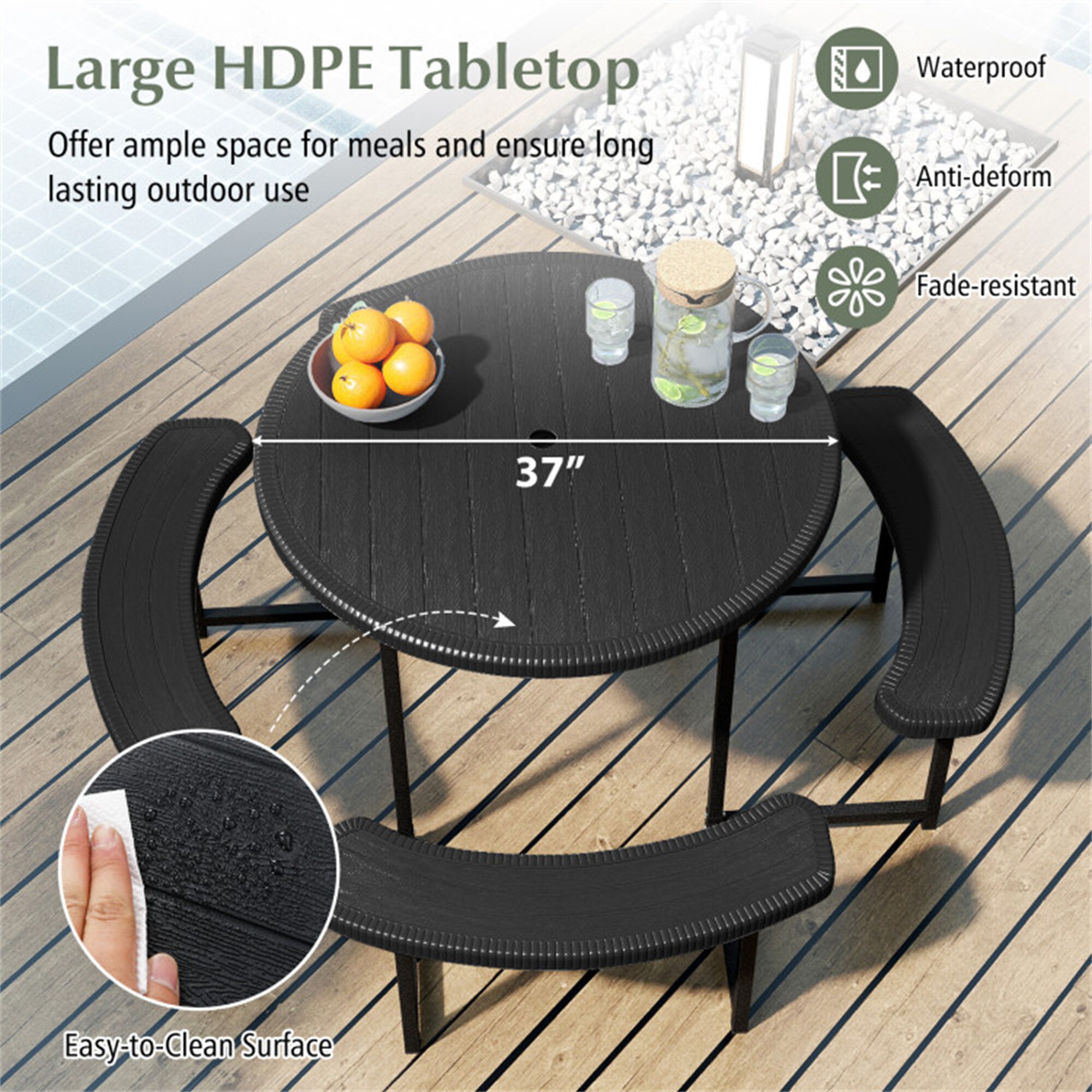 BABOOM BOM-11395GN-CO Picnic-Tables - View #7