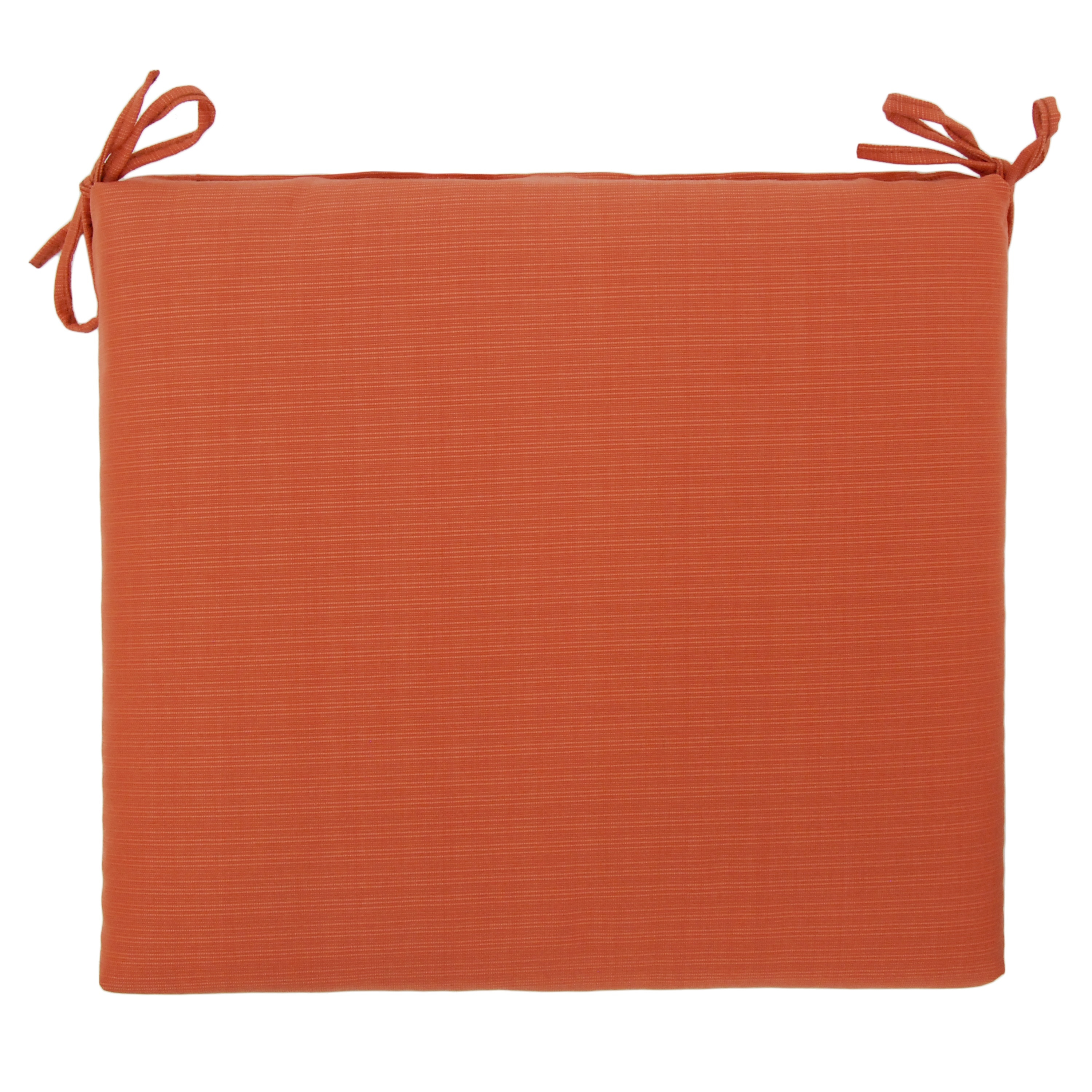 Decor Therapy 7681-01217996 18-in x 20-in Coral Dobby Patio Chair Cushion
